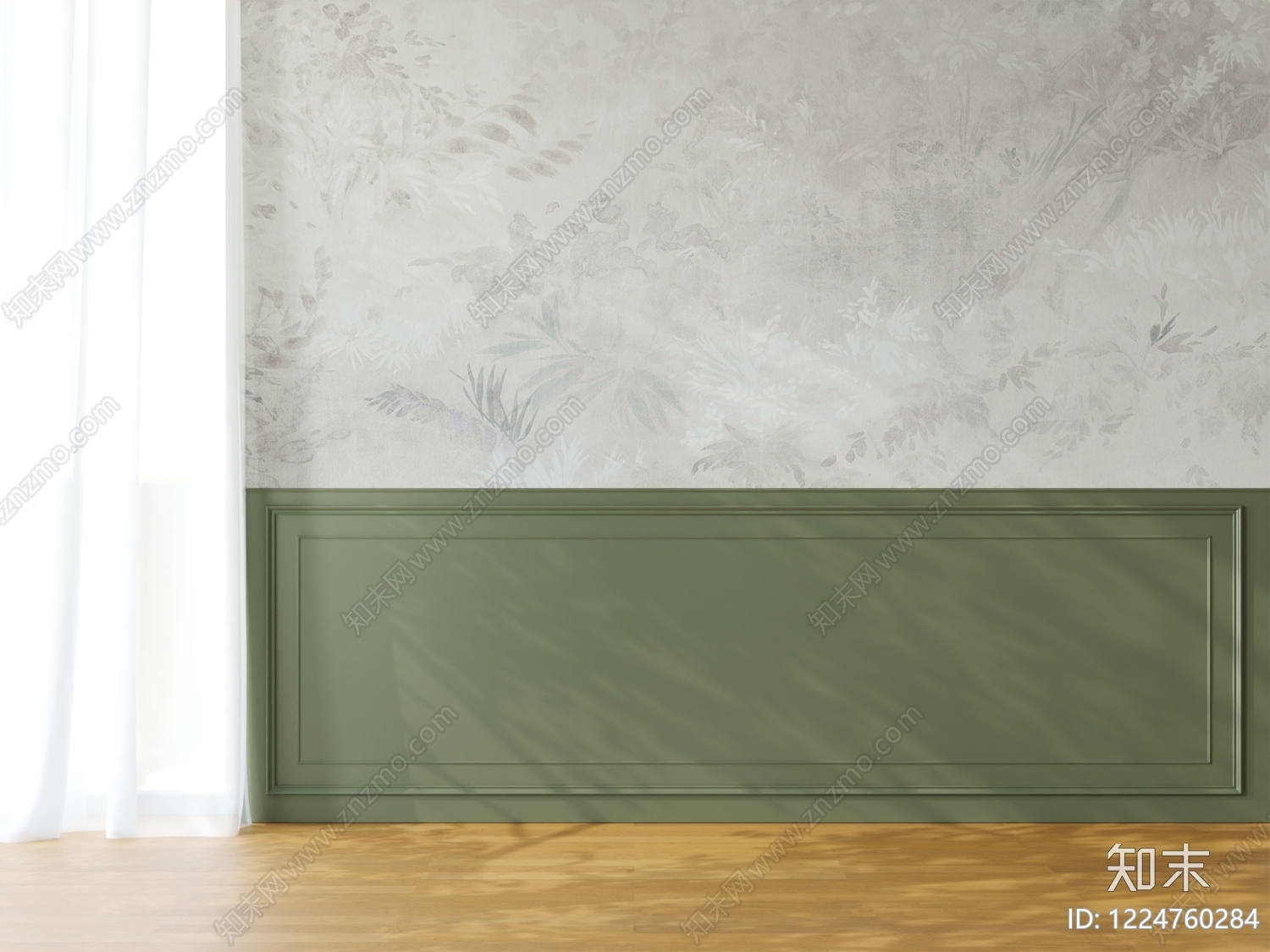 现代简约床头背景墙3D模型下载【ID:1224760284】