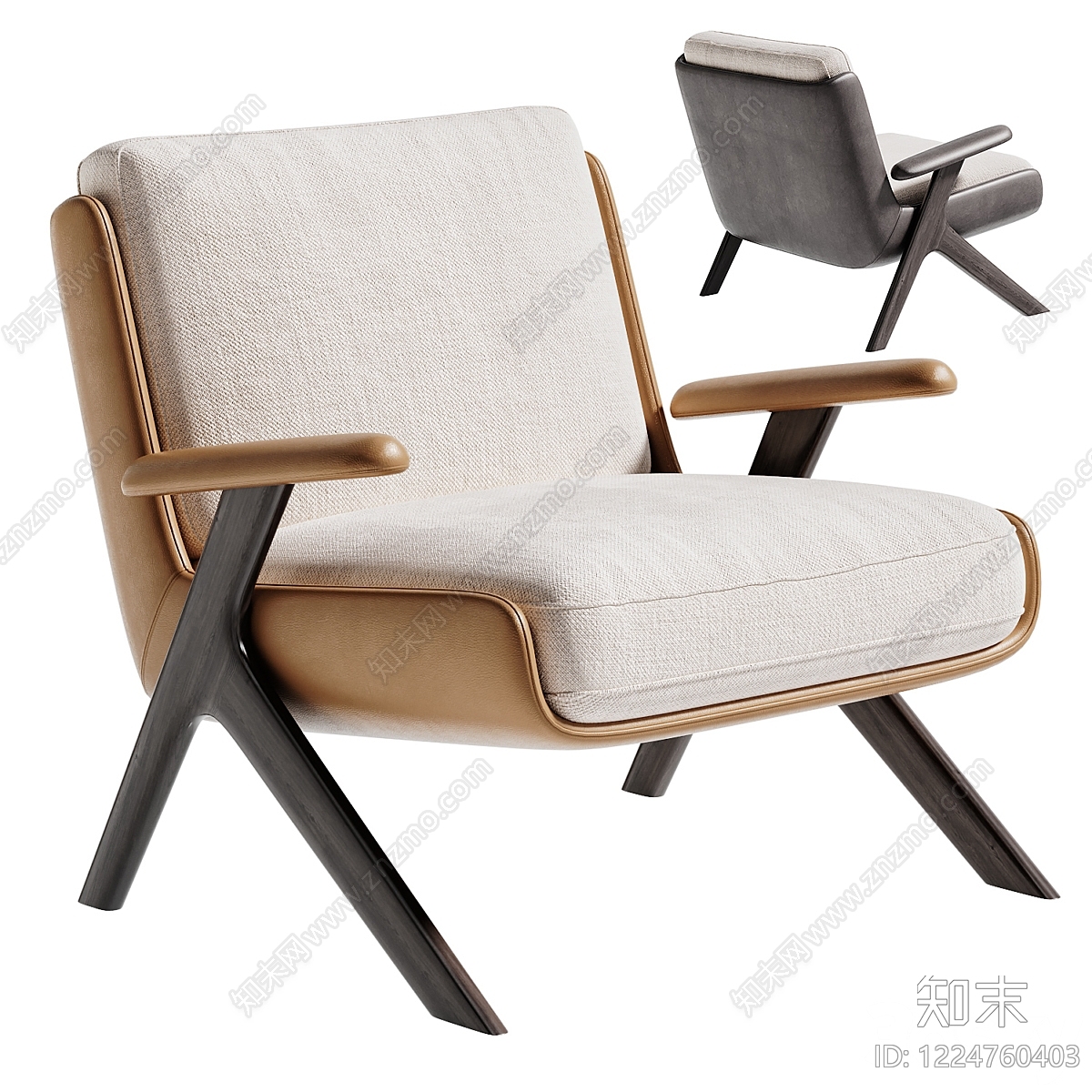 中古风休闲椅3D模型下载【ID:1224760403】