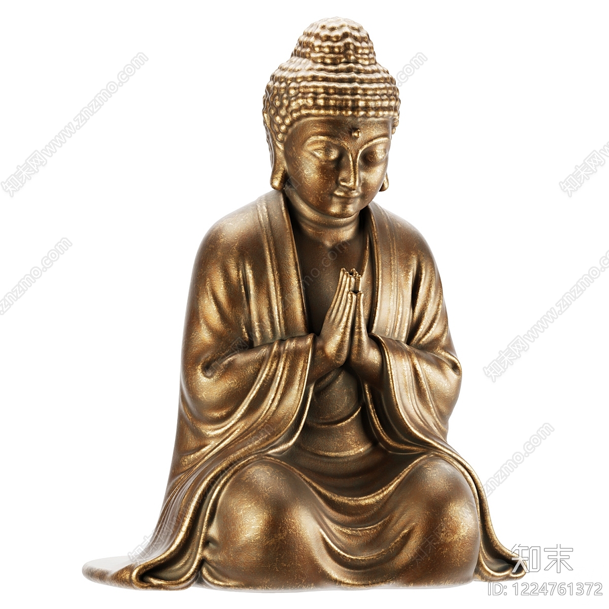 中式雕塑摆件3D模型下载【ID:1224761372】