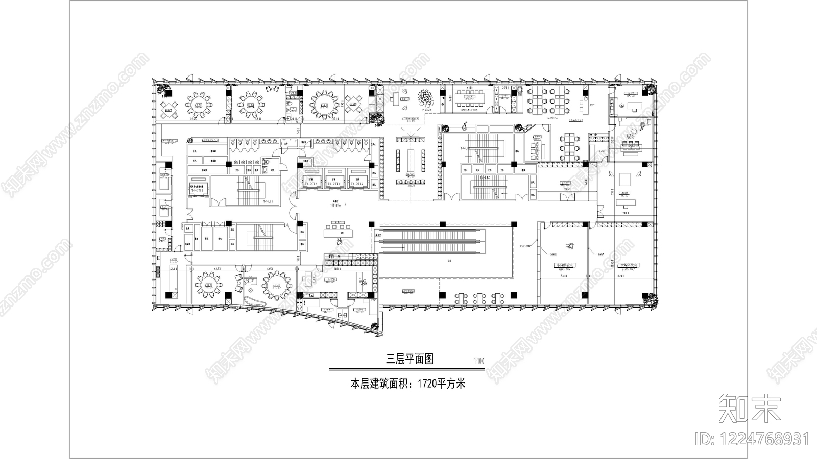 会所cad施工图下载【ID:1224768931】