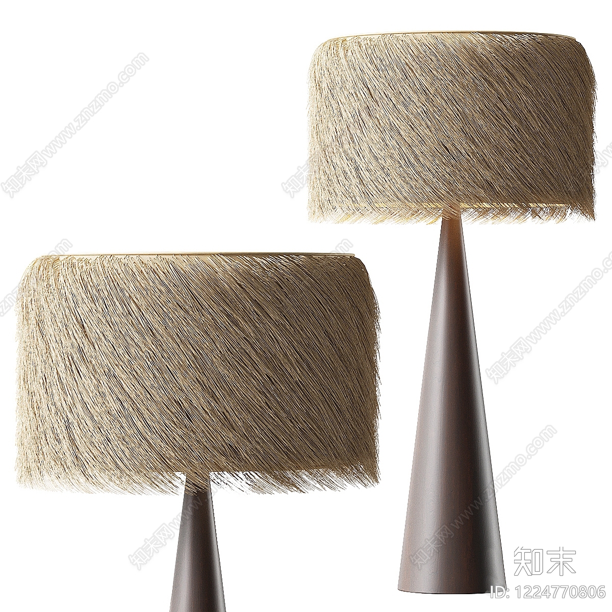侘寂落地灯3D模型下载【ID:1224770806】