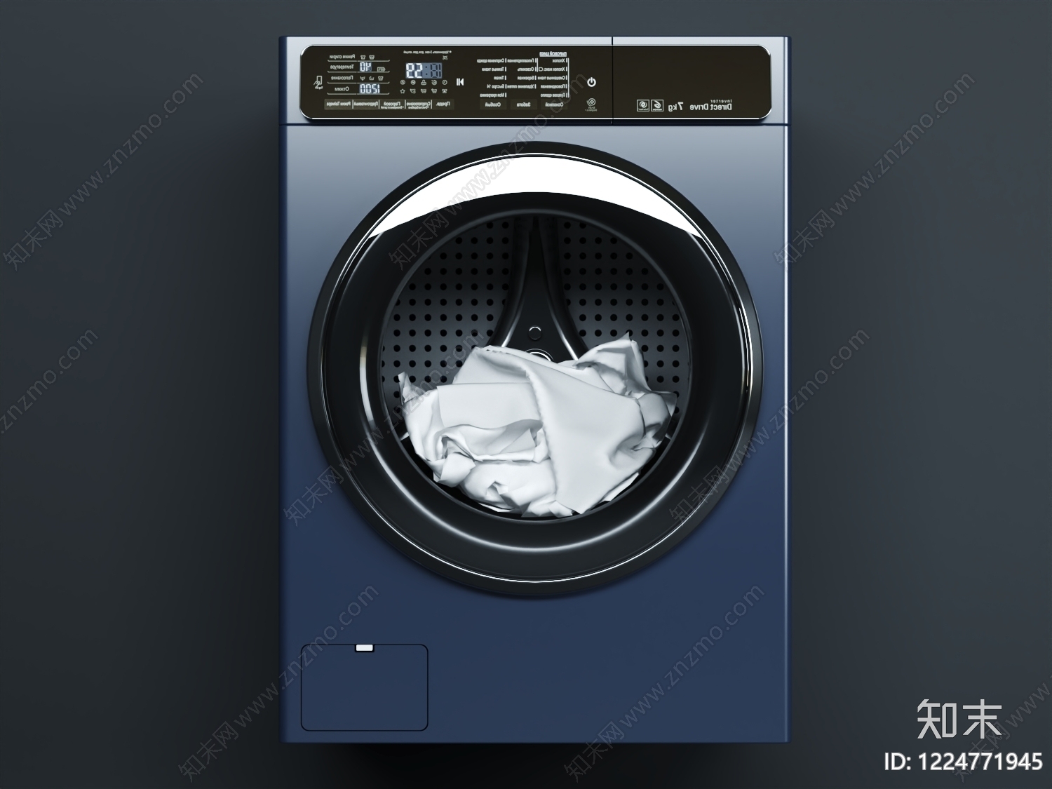 现代洗衣机3D模型下载【ID:1224771945】