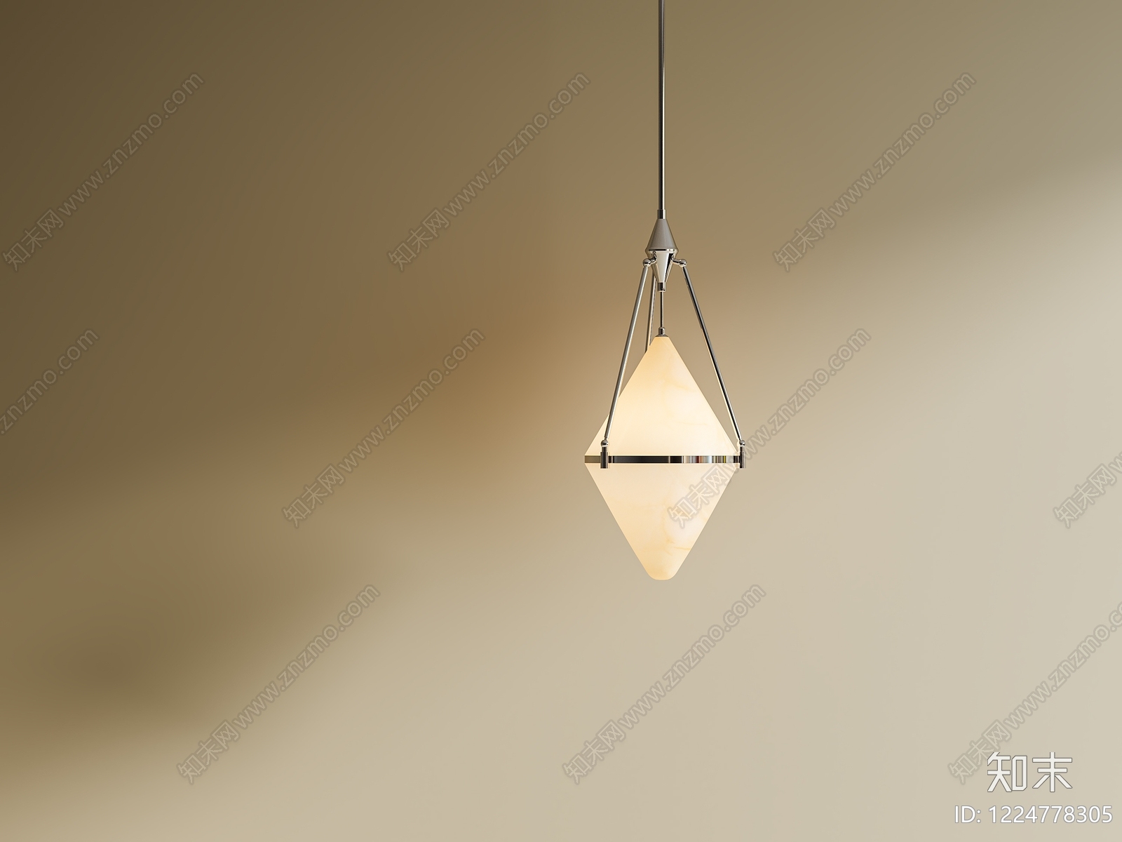 轻奢艺术吊灯SU模型下载【ID:1224778305】