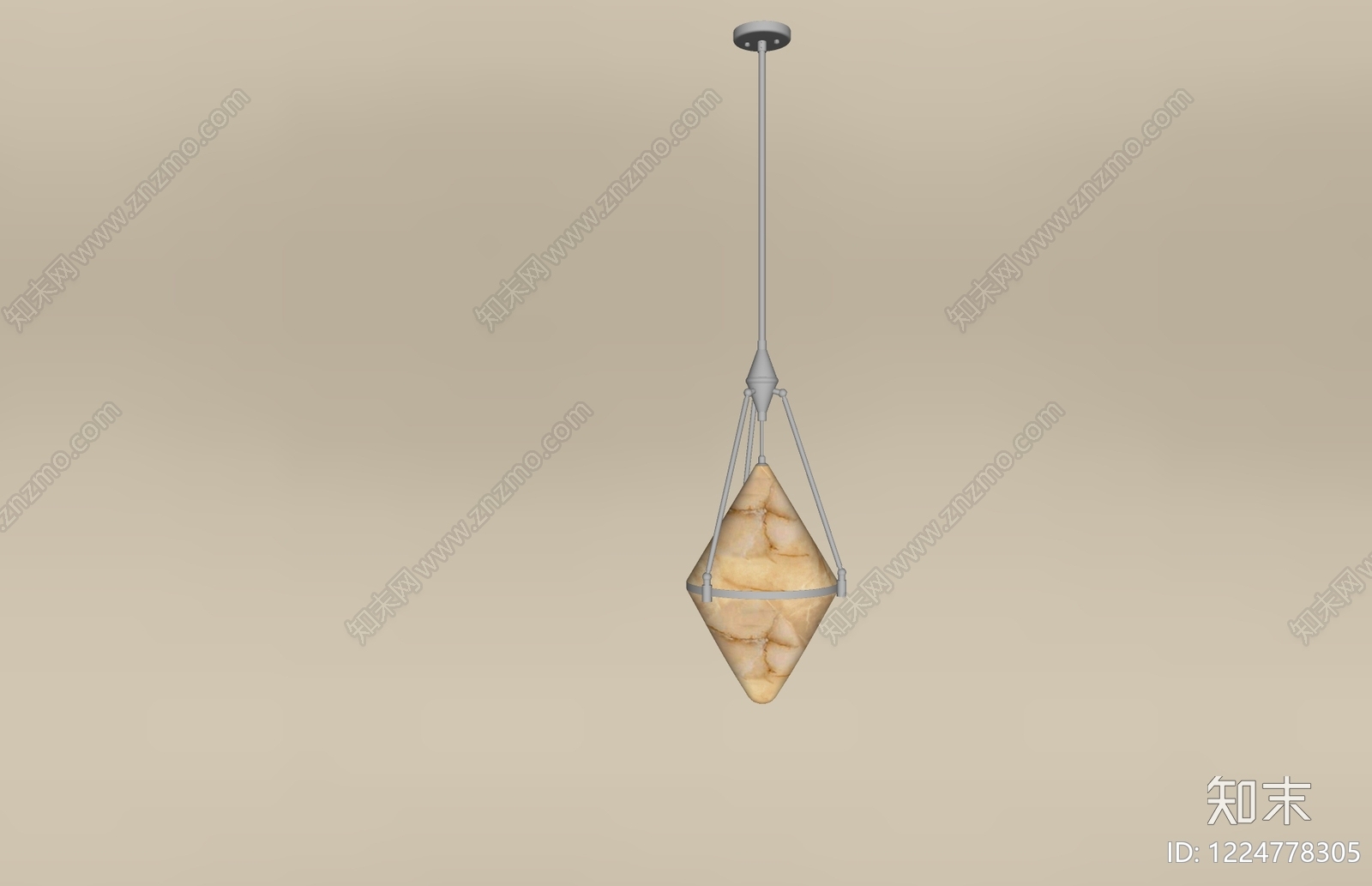 轻奢艺术吊灯SU模型下载【ID:1224778305】