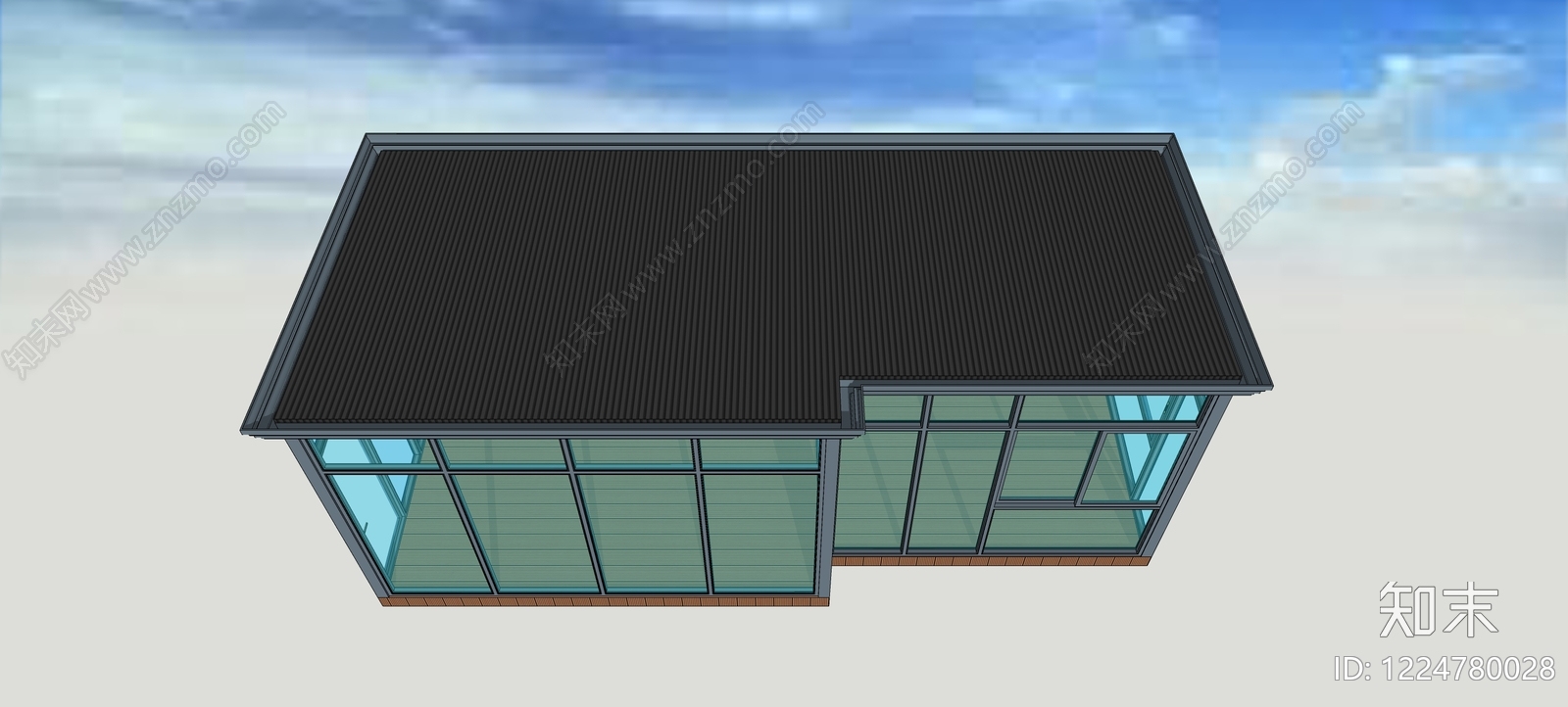 现代小公建SU模型下载【ID:1224780028】