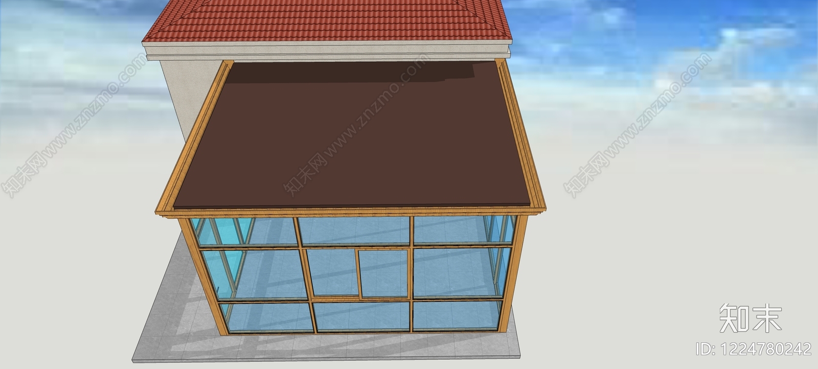 现代小公建SU模型下载【ID:1224780242】