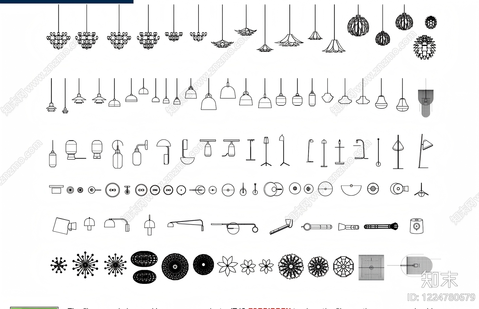 灯具图库CAD图纸