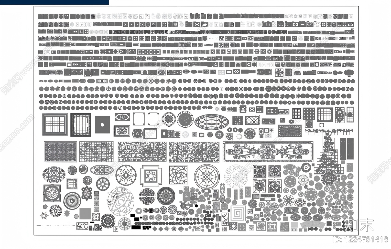 装饰线条CAD图纸