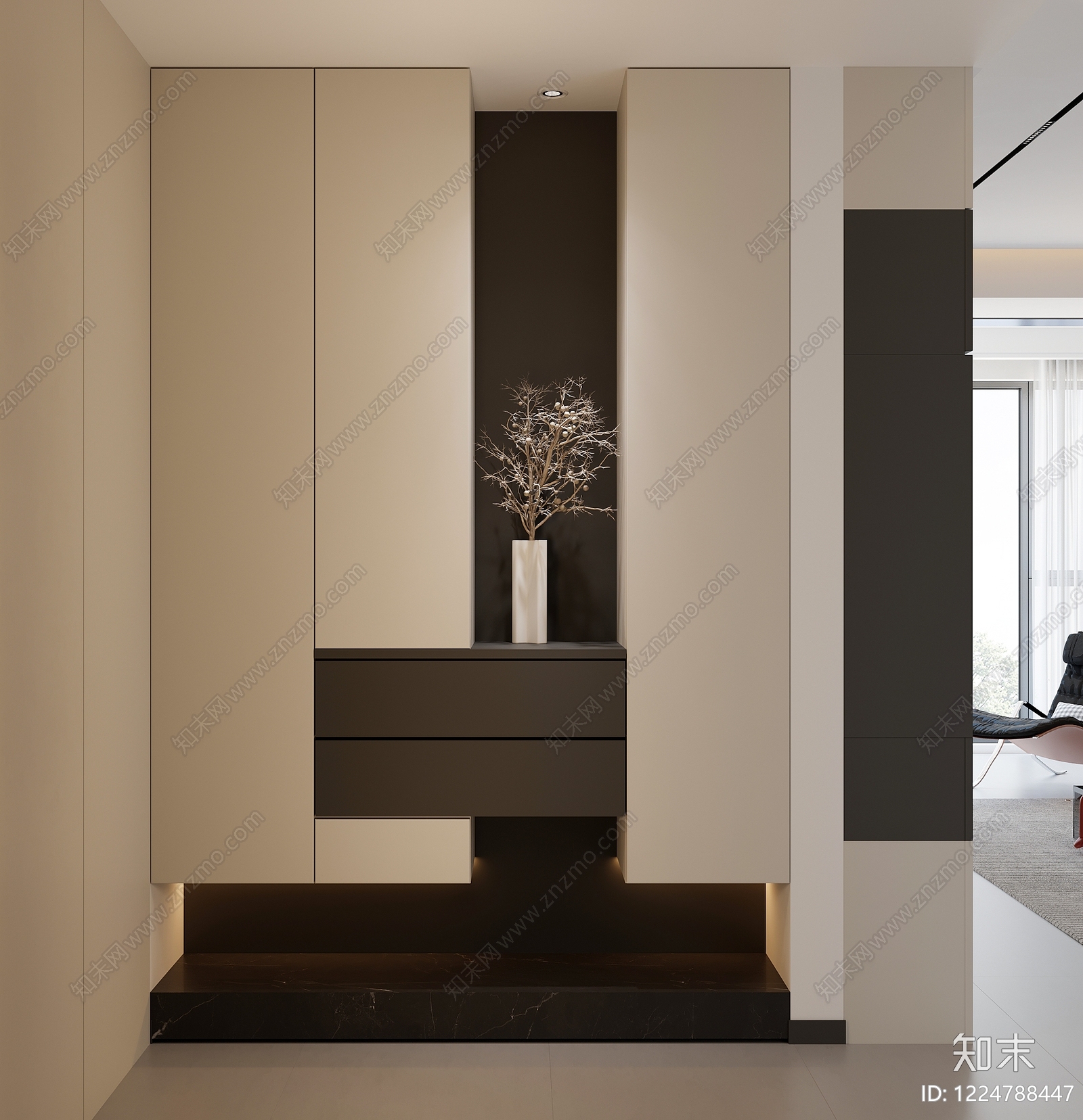 现代简约玄关SU模型下载【ID:1224788447】
