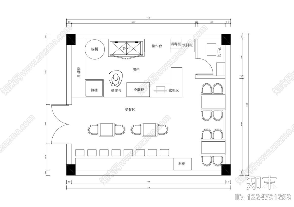 明档cad施工图下载【ID:1224791283】