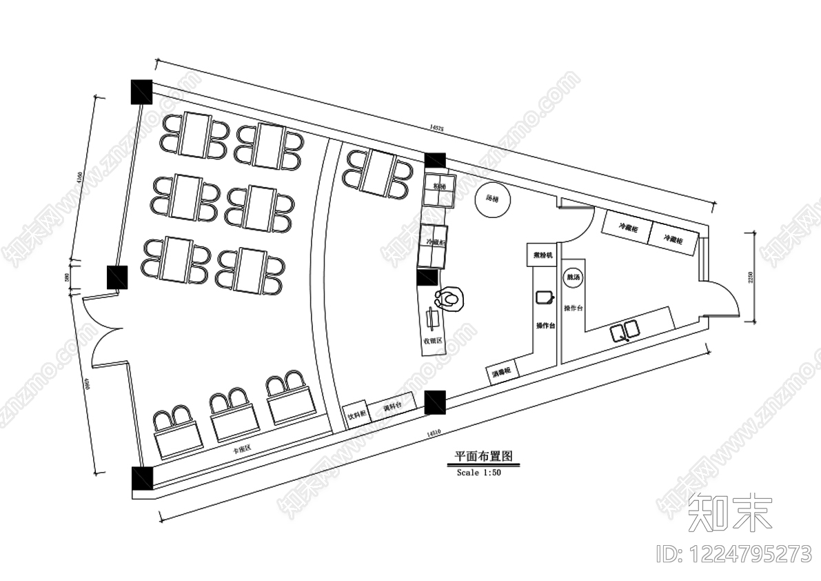 其他餐饮空间cad施工图下载【ID:1224795273】
