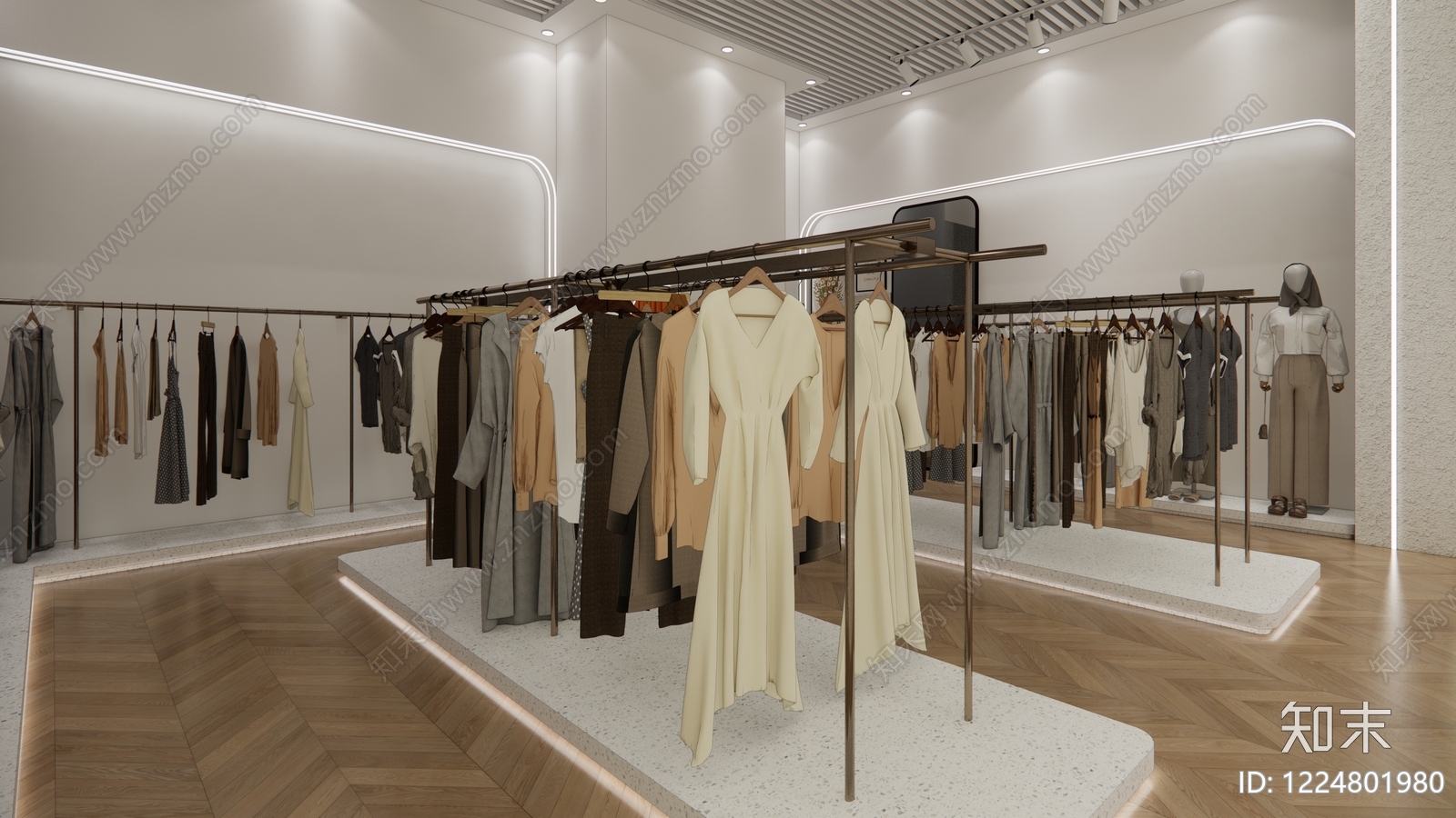 服装店cad施工图下载【ID:1224801980】