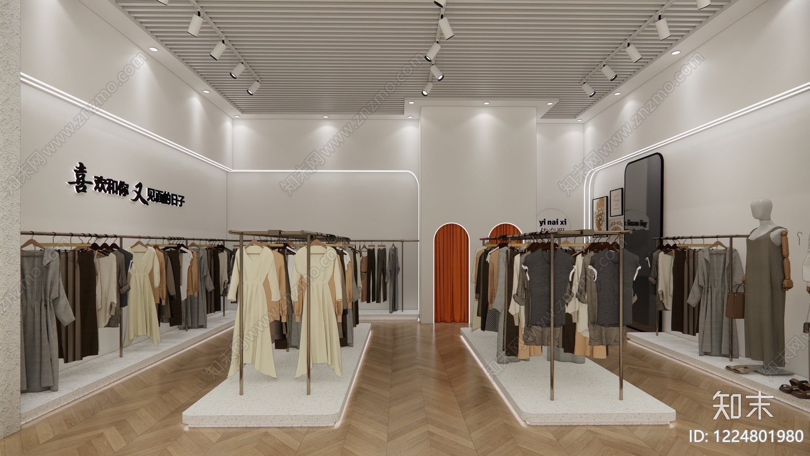 服装店cad施工图下载【ID:1224801980】