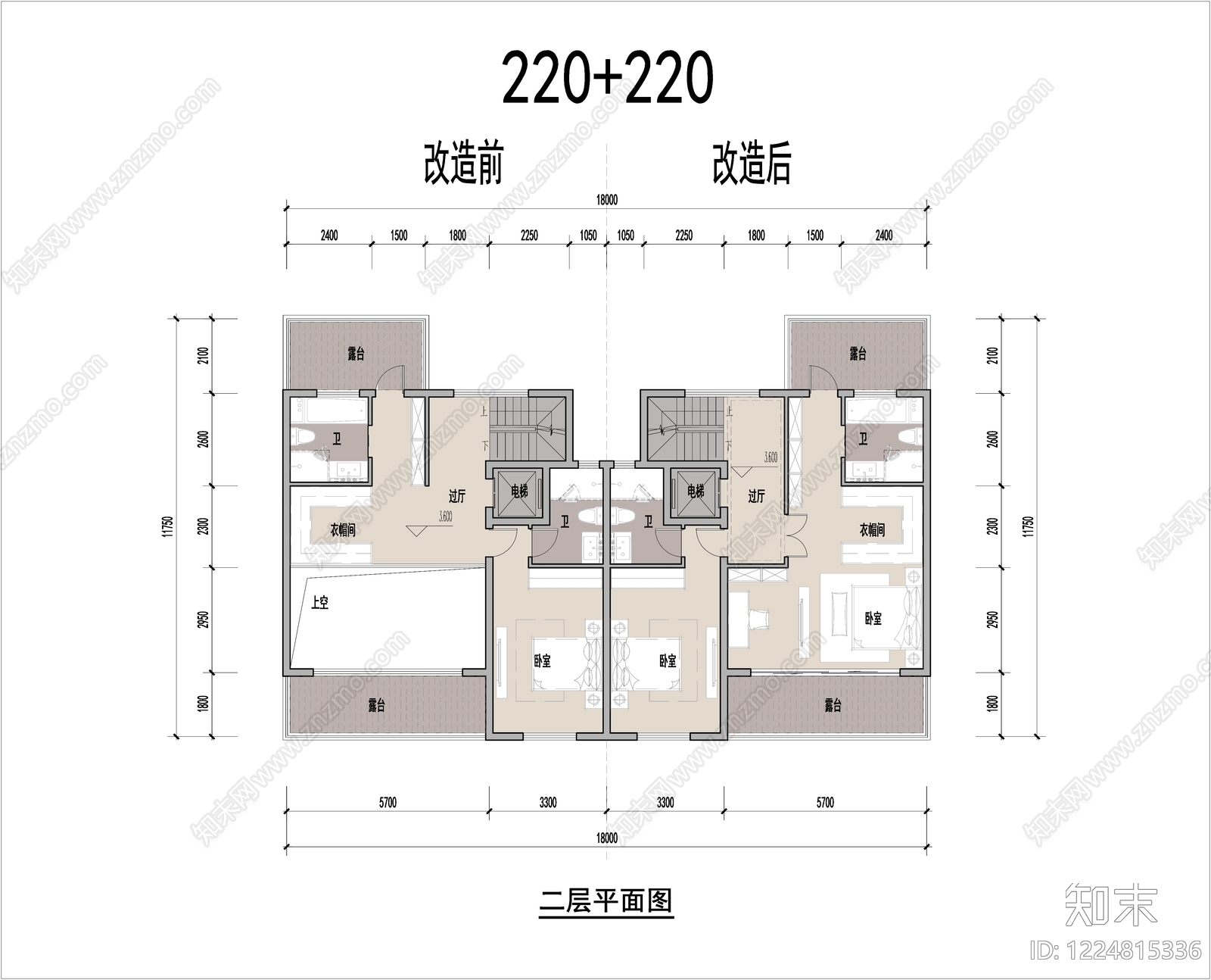 别墅建筑cad施工图下载【ID:1224815336】