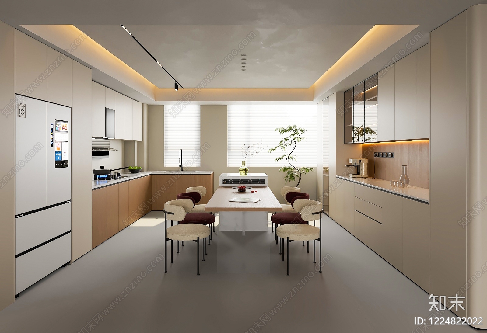 家居餐厅SU模型下载【ID:1224822022】
