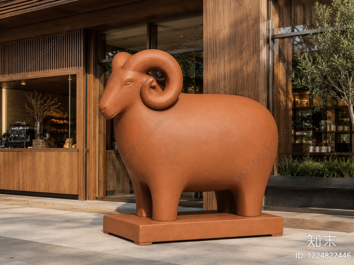 极简雕塑摆件3D模型下载【ID:1224822446】
