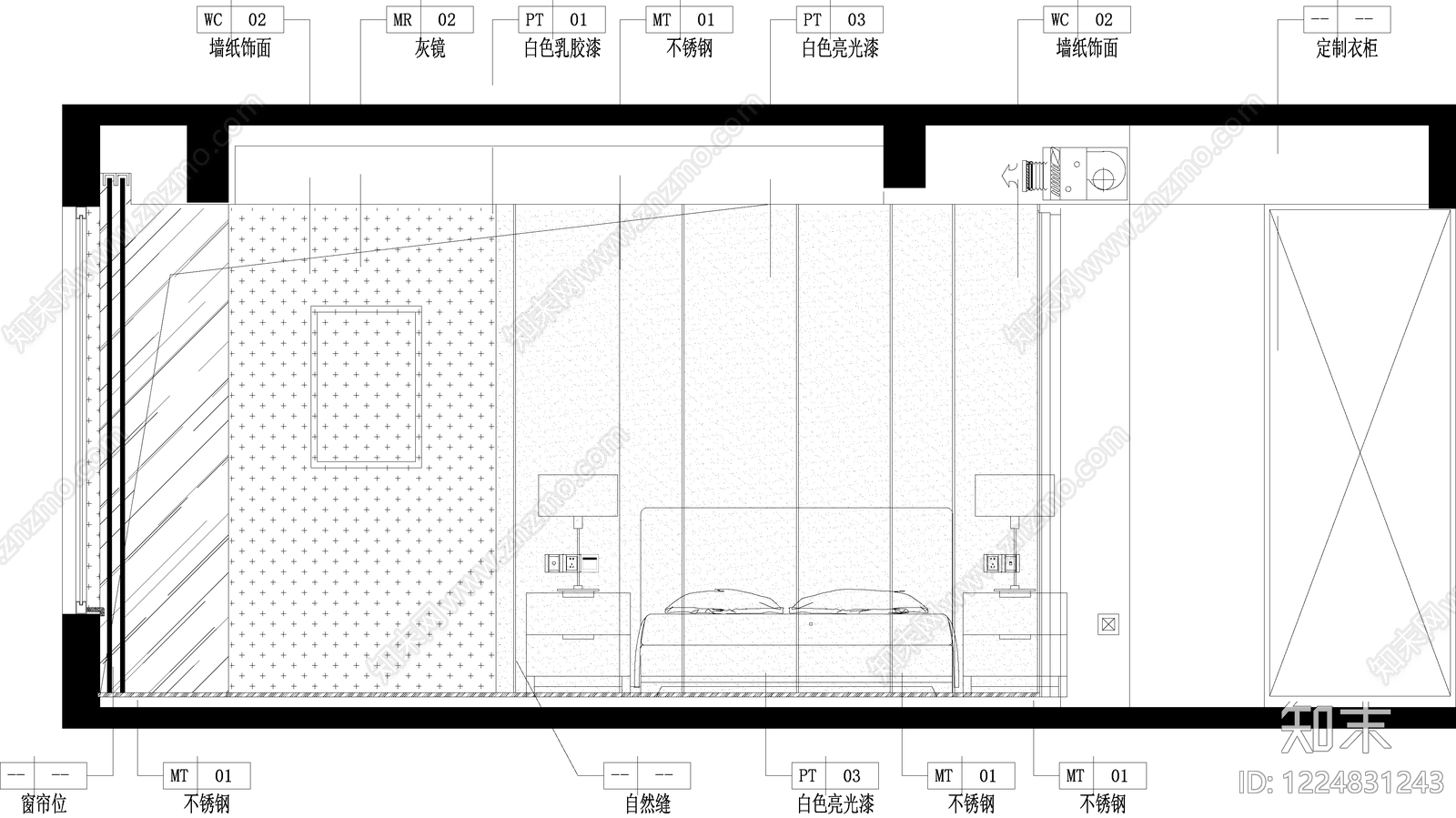 其他家装空间cad施工图下载【ID:1224831243】