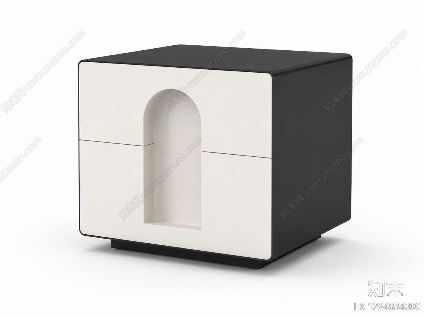 极简床头柜3D模型下载【ID:1224834000】