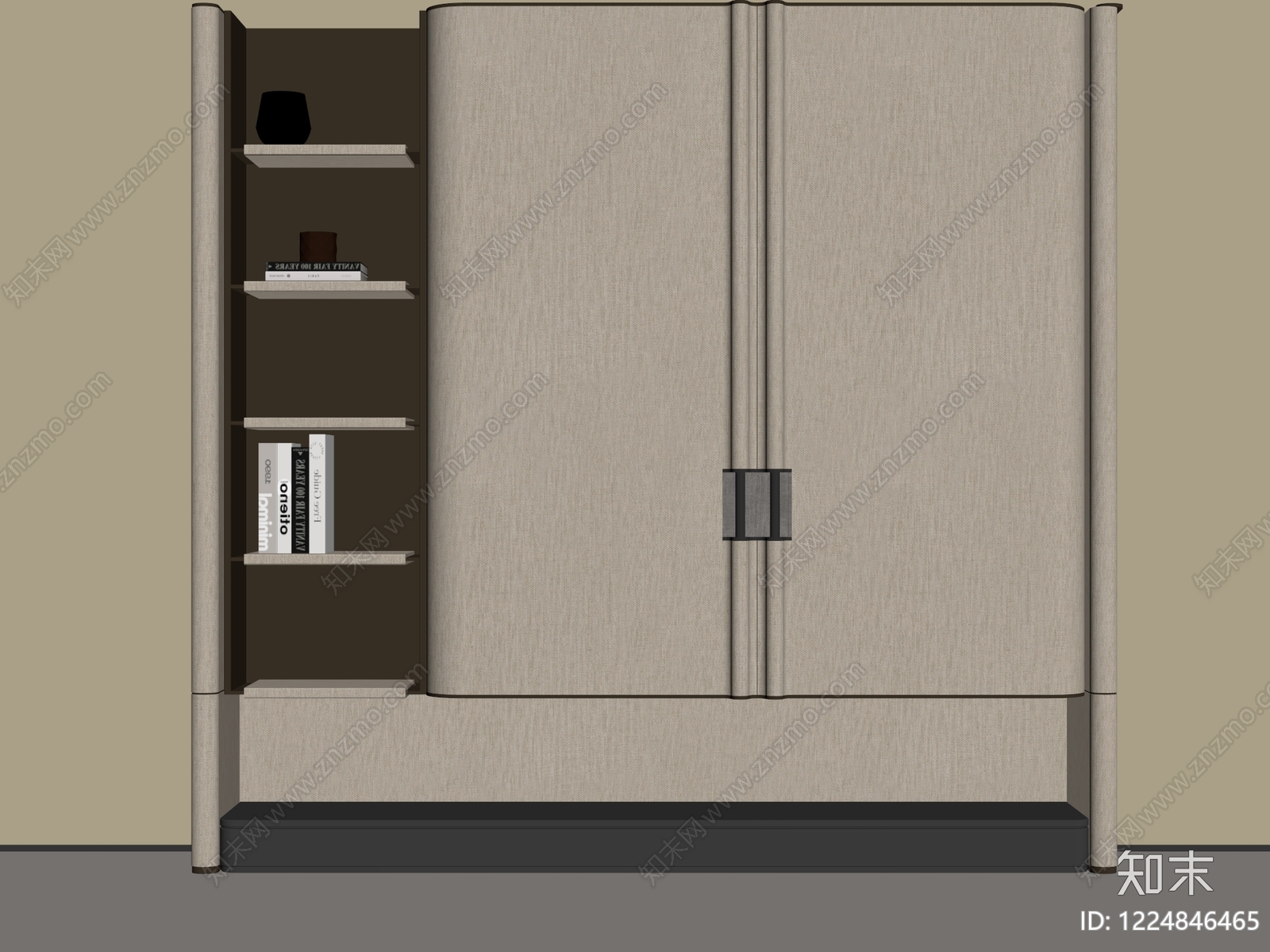 意式极简衣柜3D模型下载【ID:1224846465】