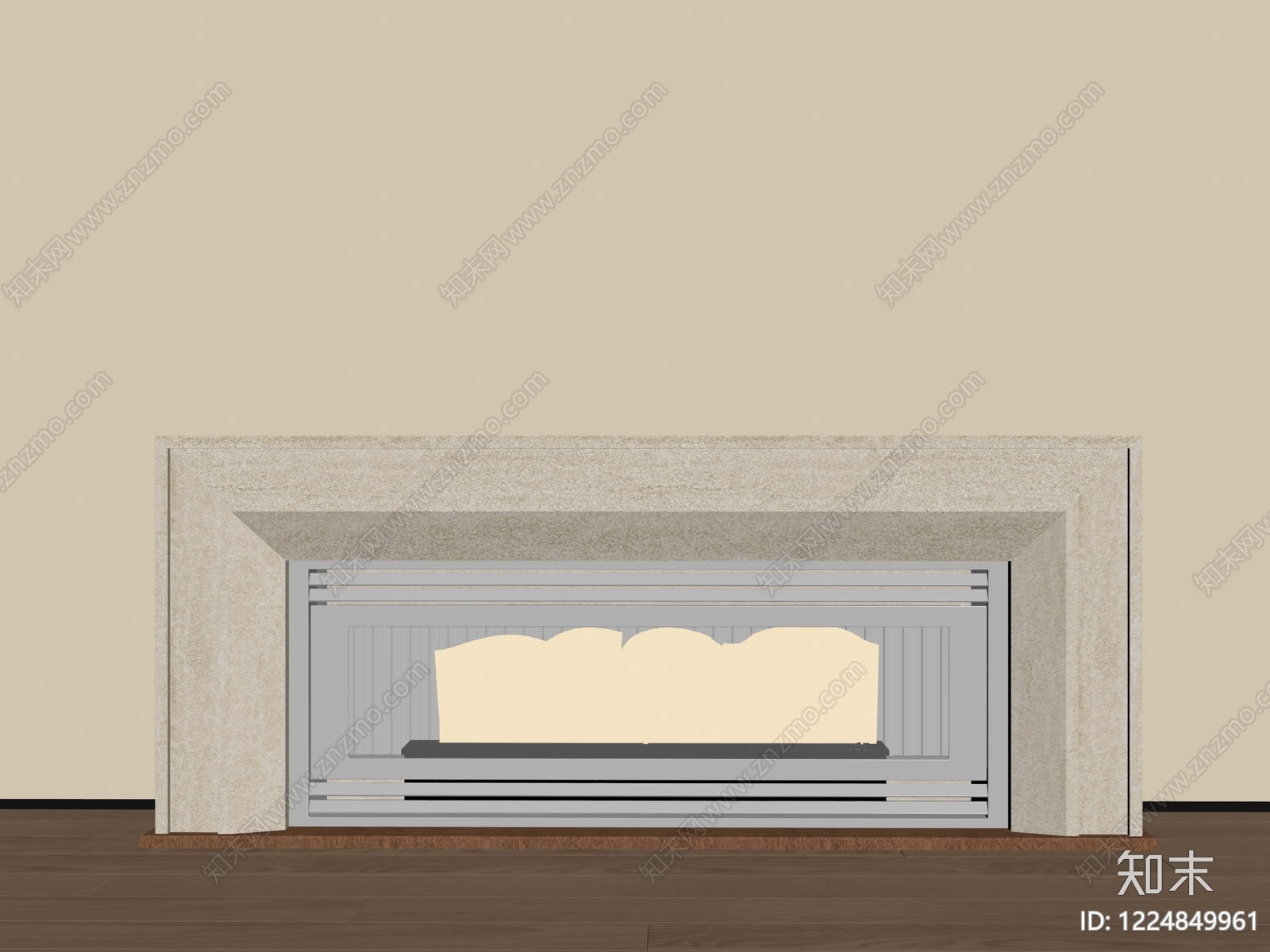 现代简约壁炉SU模型下载【ID:1224849961】
