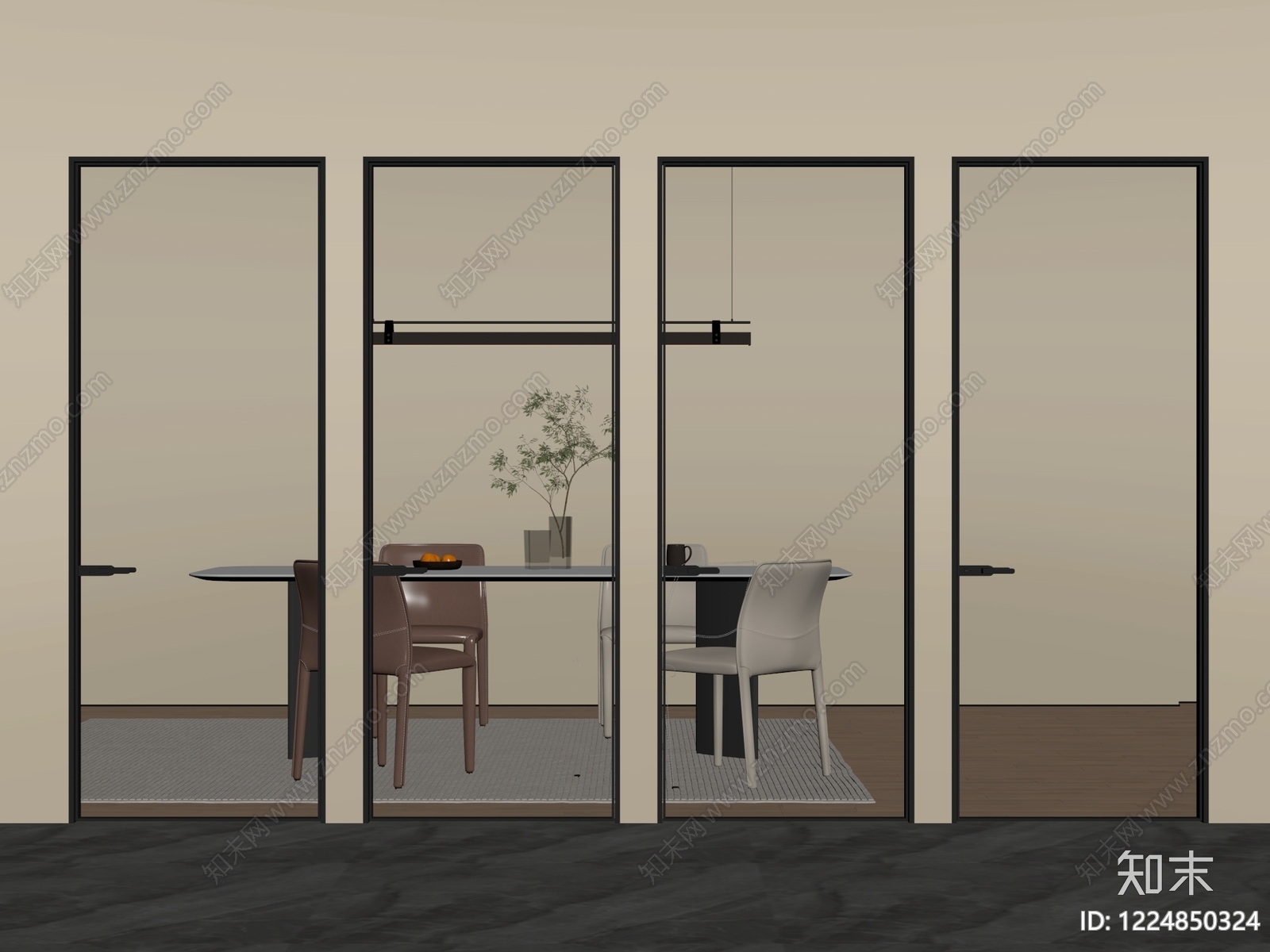 极简单开门SU模型下载【ID:1224850324】
