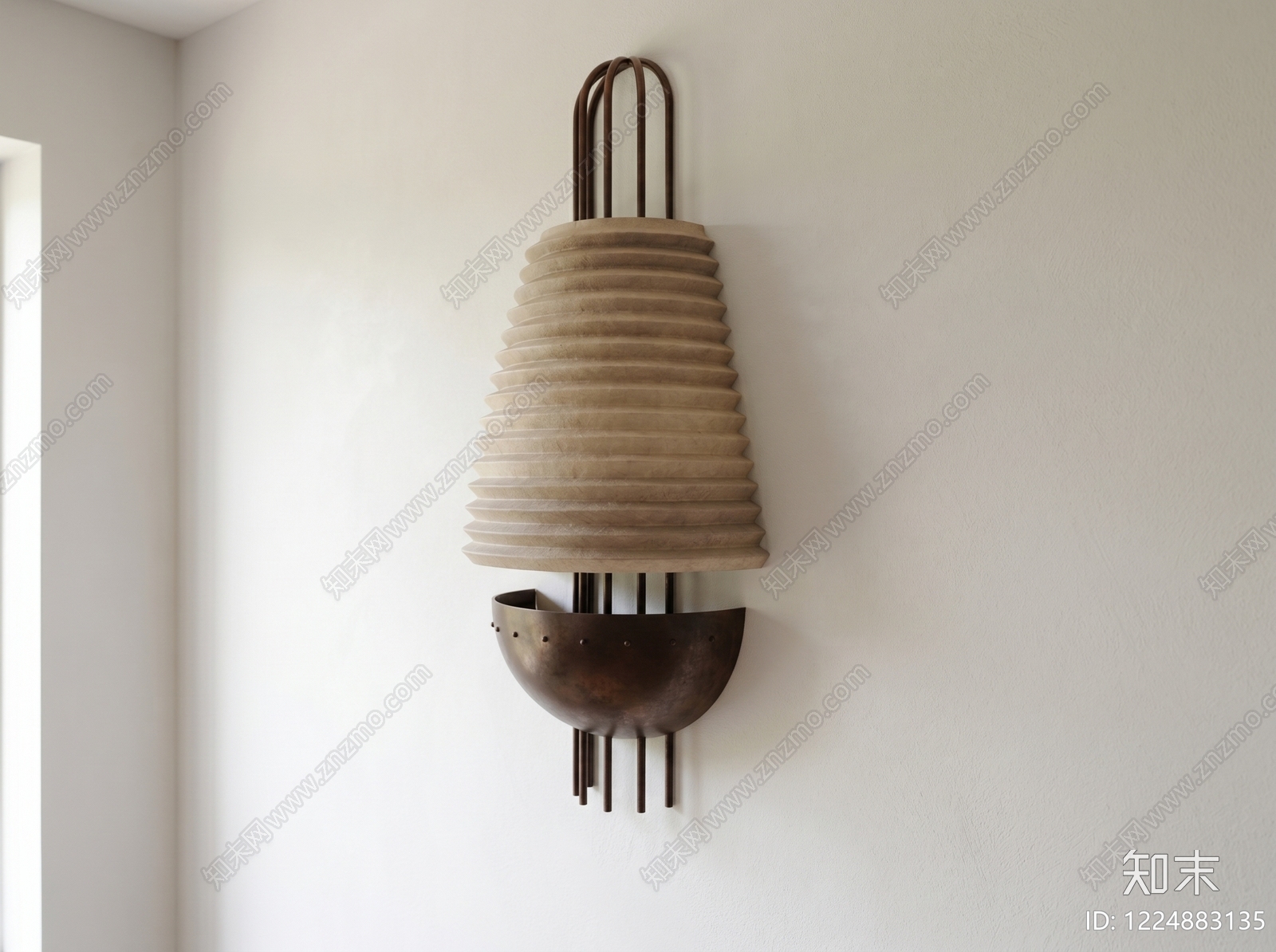 侘寂壁灯3D模型下载【ID:1224883135】