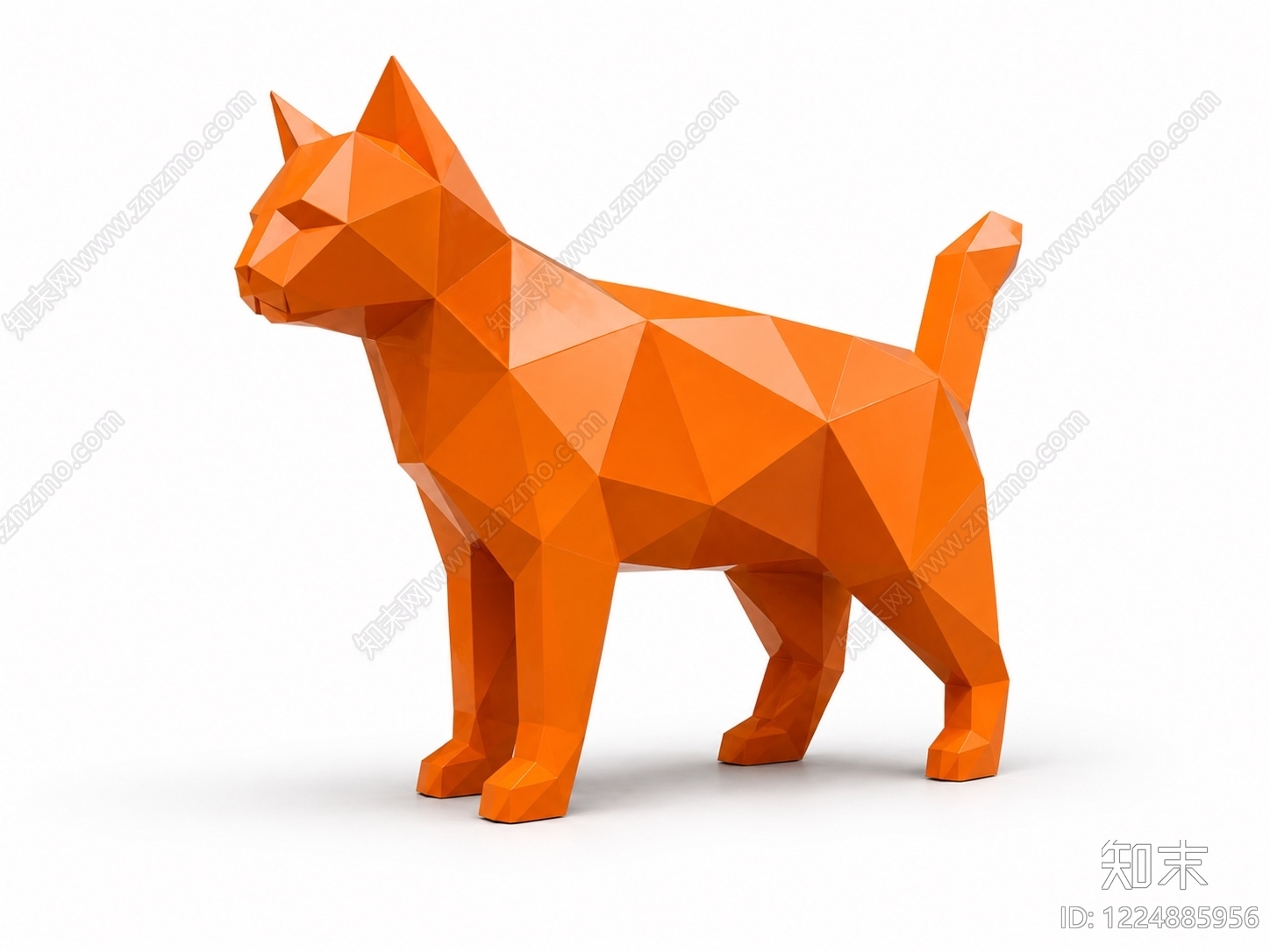 现代雕塑摆件3D模型下载【ID:1224885956】