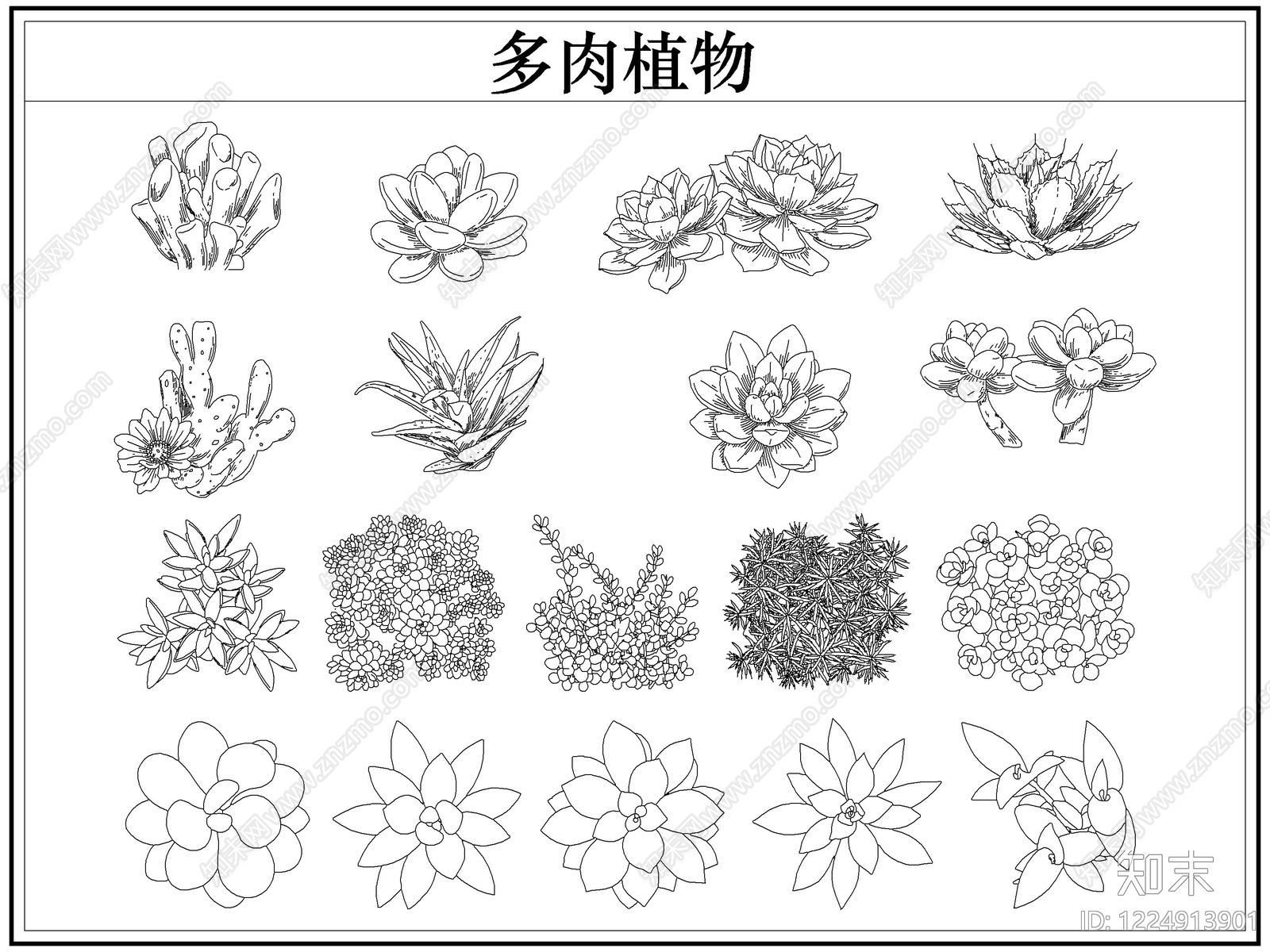 绿植CAD图纸