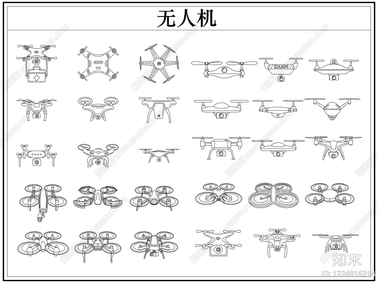 综合器材设备图库CAD图纸