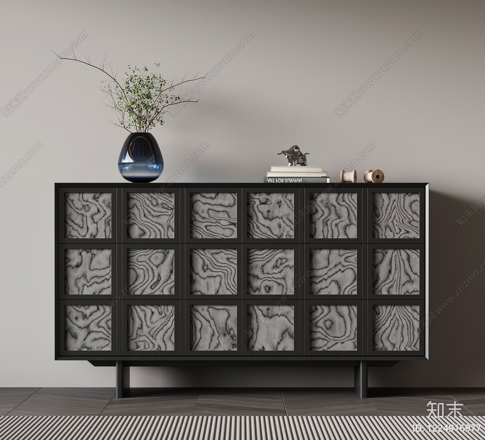 现代玄关柜3D模型下载【ID:1224916977】