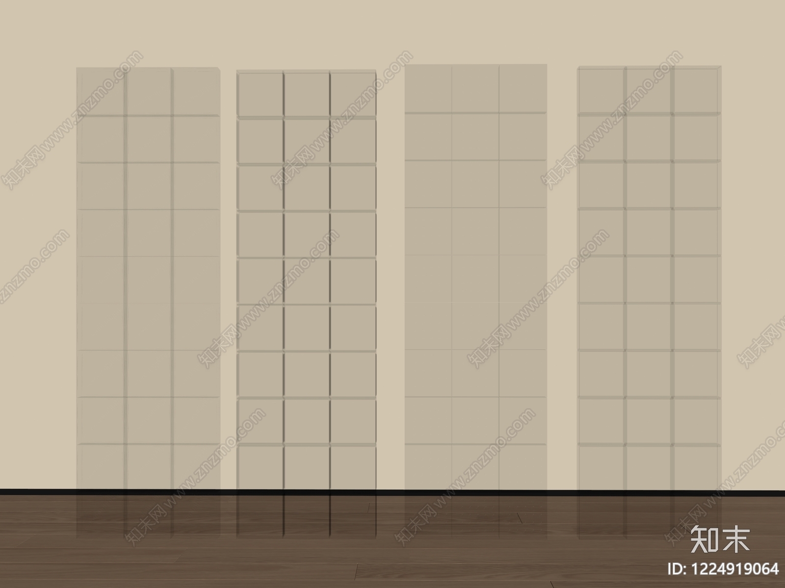 极简隔断SU模型下载【ID:1224919064】
