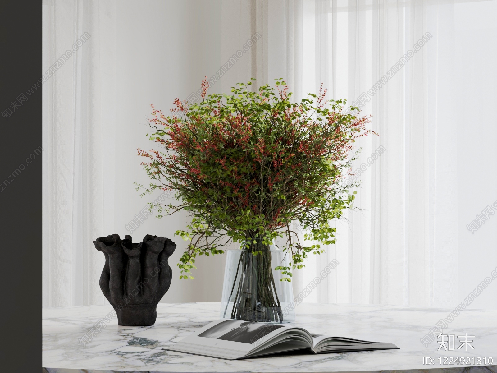 极简花艺3D模型下载【ID:1224921310】