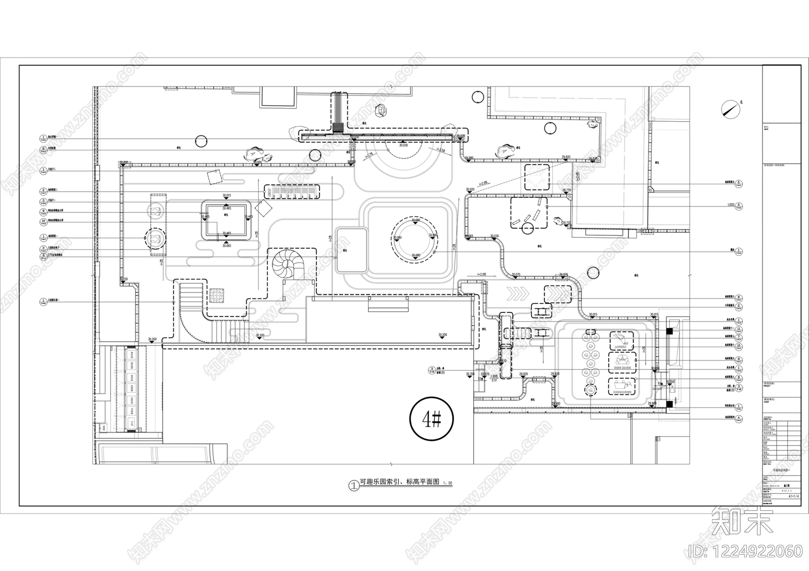社区儿童区cad施工图下载【ID:1224922060】