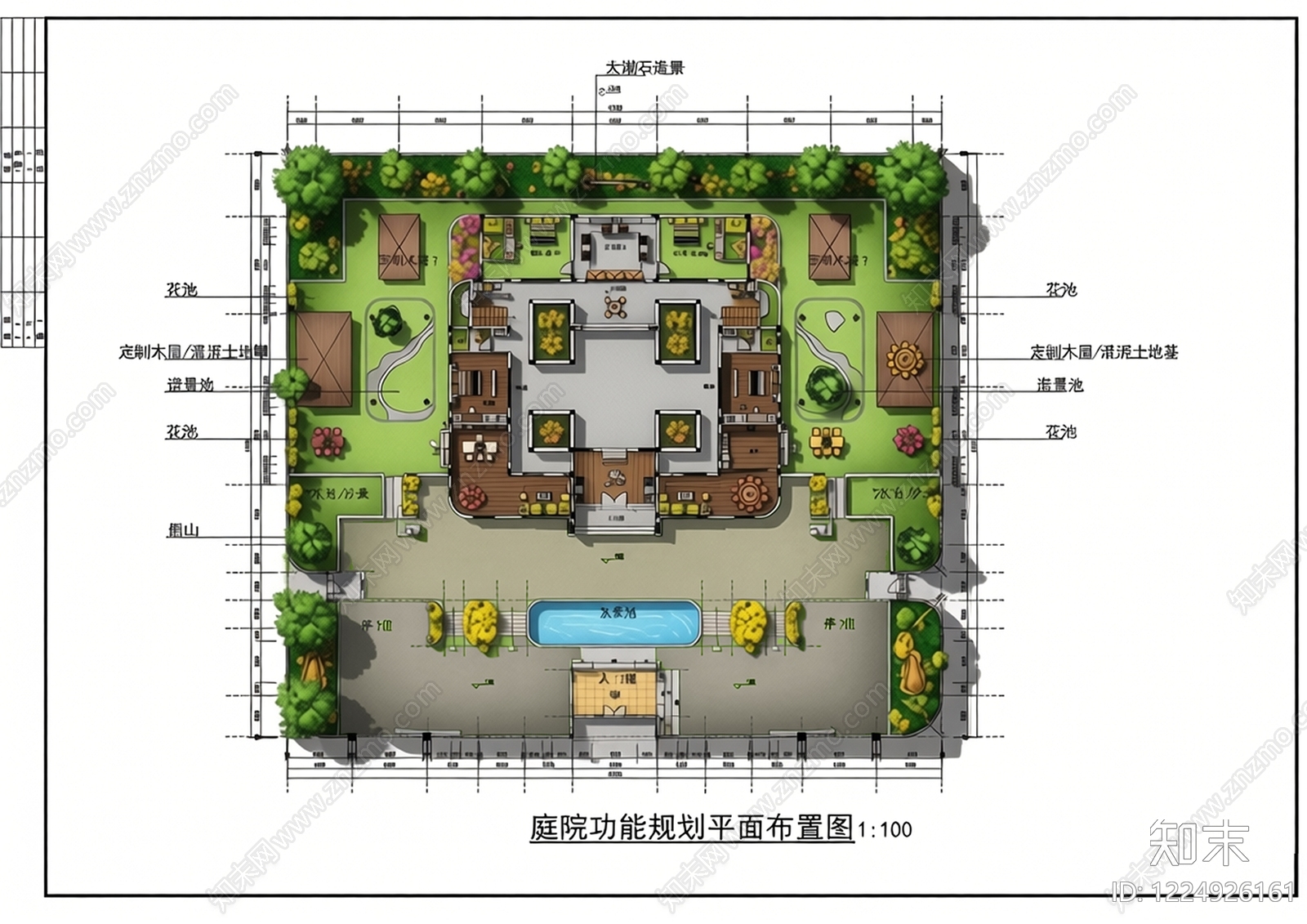 中式庭院CAD图纸