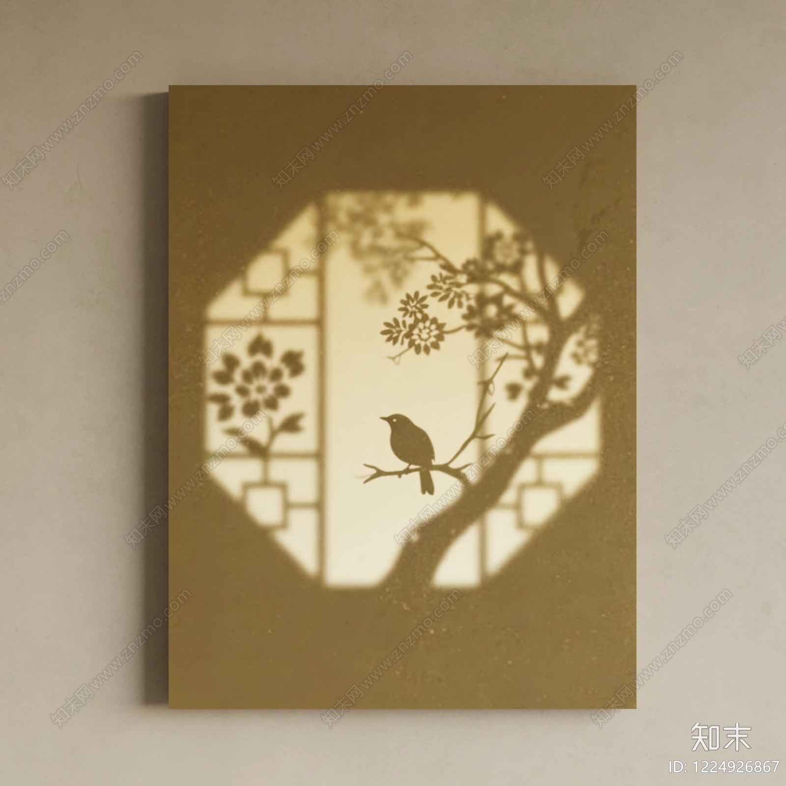 新中式挂画SU模型下载【ID:1224926867】