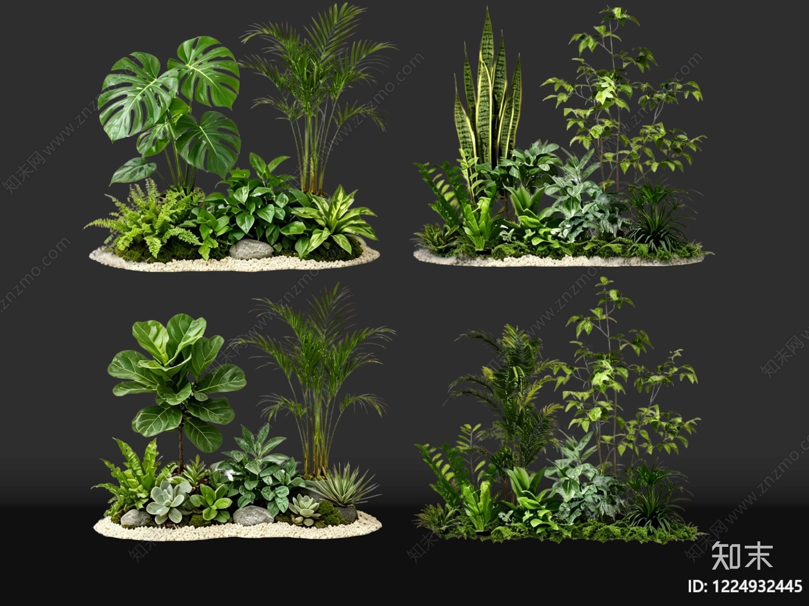 现代花境SU模型下载【ID:1224932445】