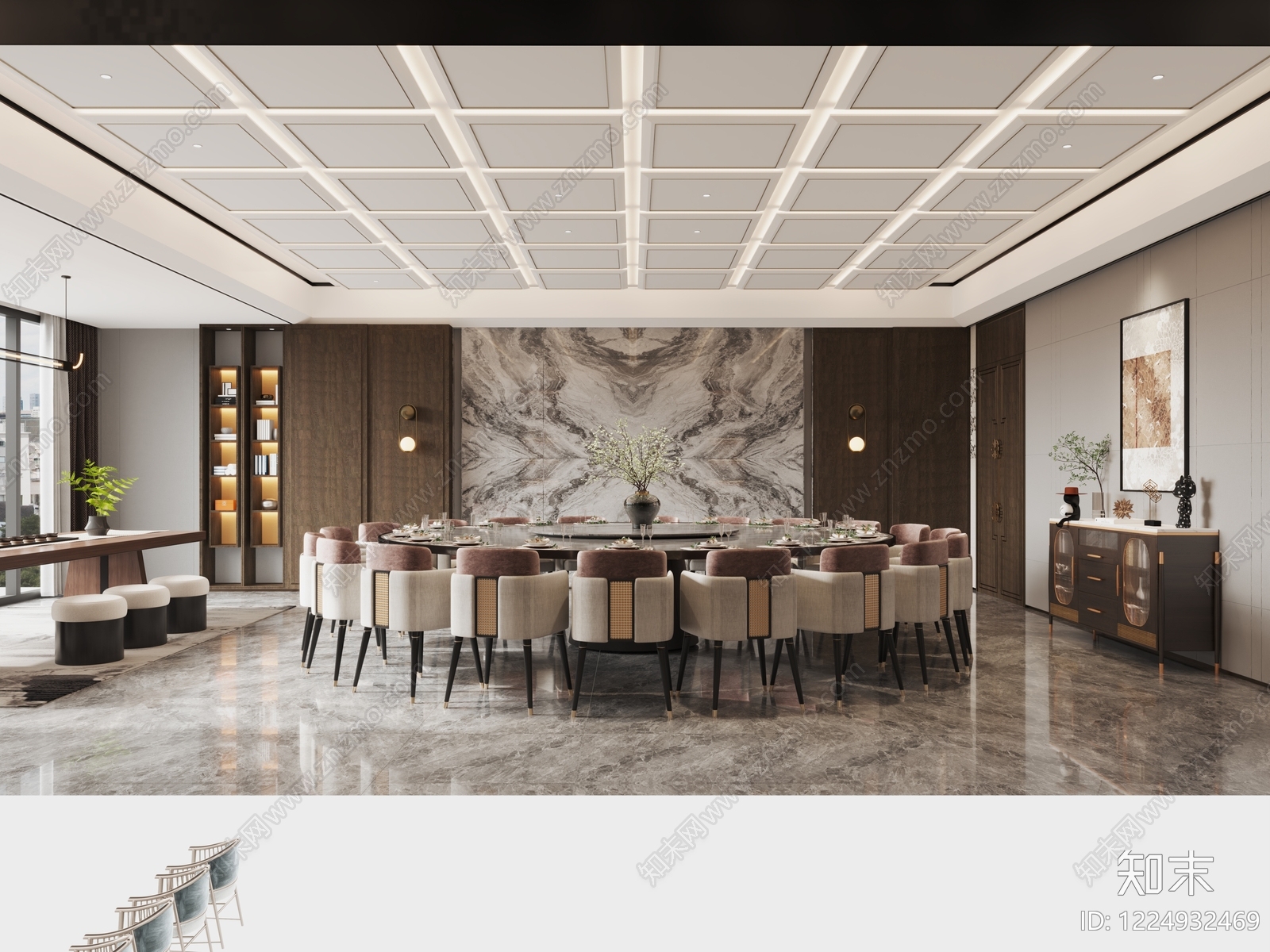会所cad施工图下载【ID:1224932469】