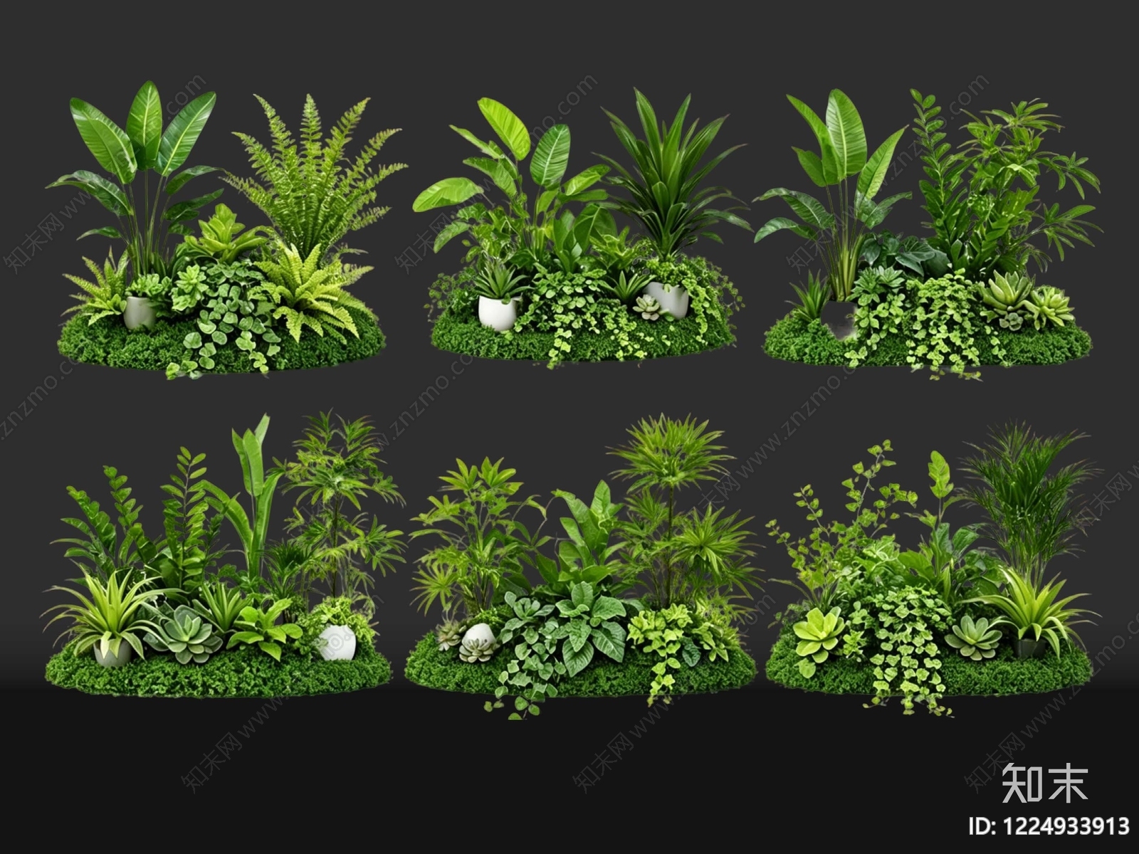 现代花境SU模型下载【ID:1224933913】