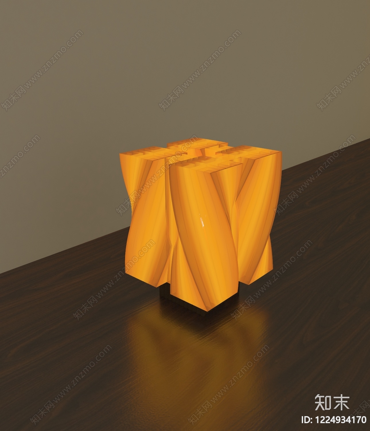 原木风台灯3D模型下载【ID:1224934170】