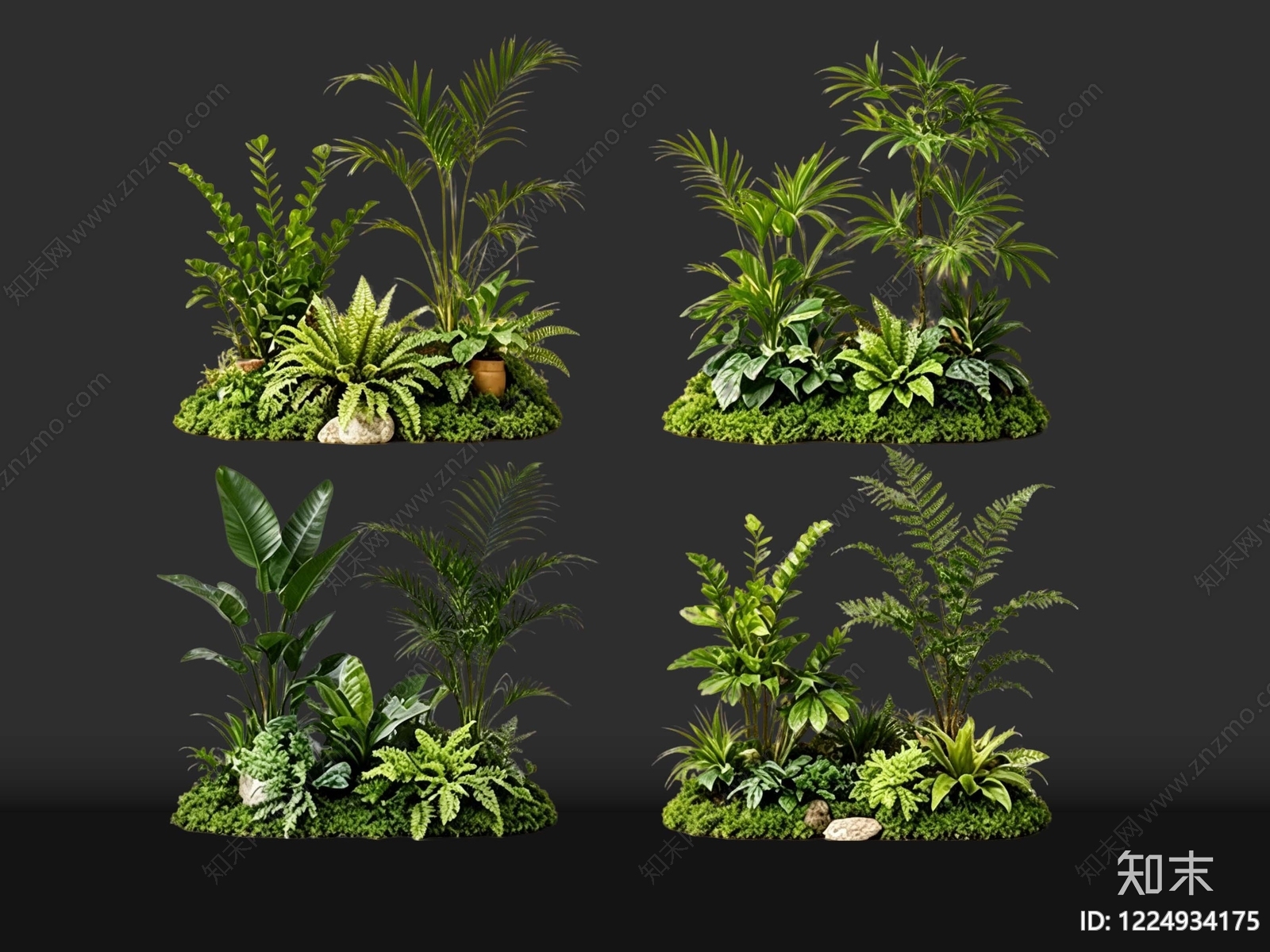 现代花境SU模型下载【ID:1224934175】