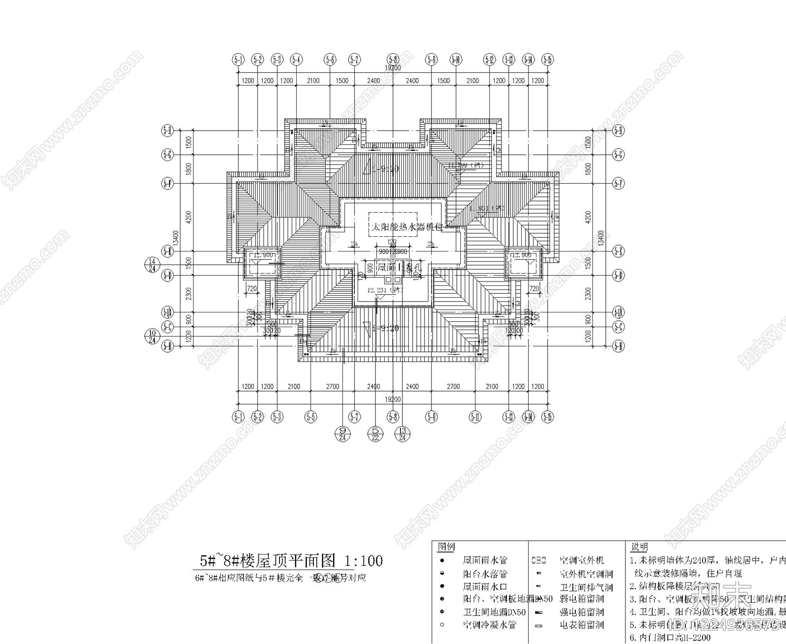别墅建筑cad施工图下载【ID:1224936573】