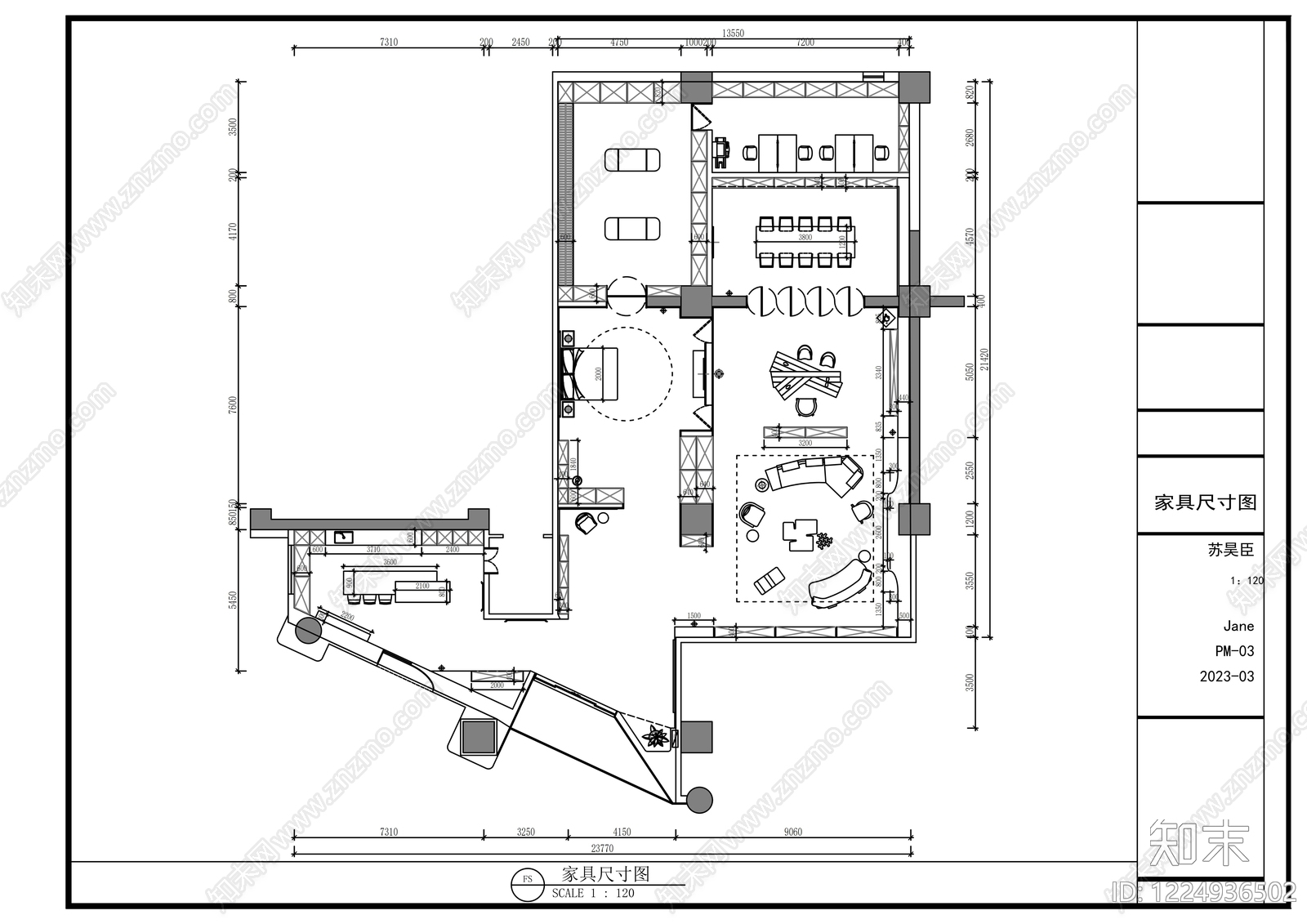 家具展厅CAD图纸