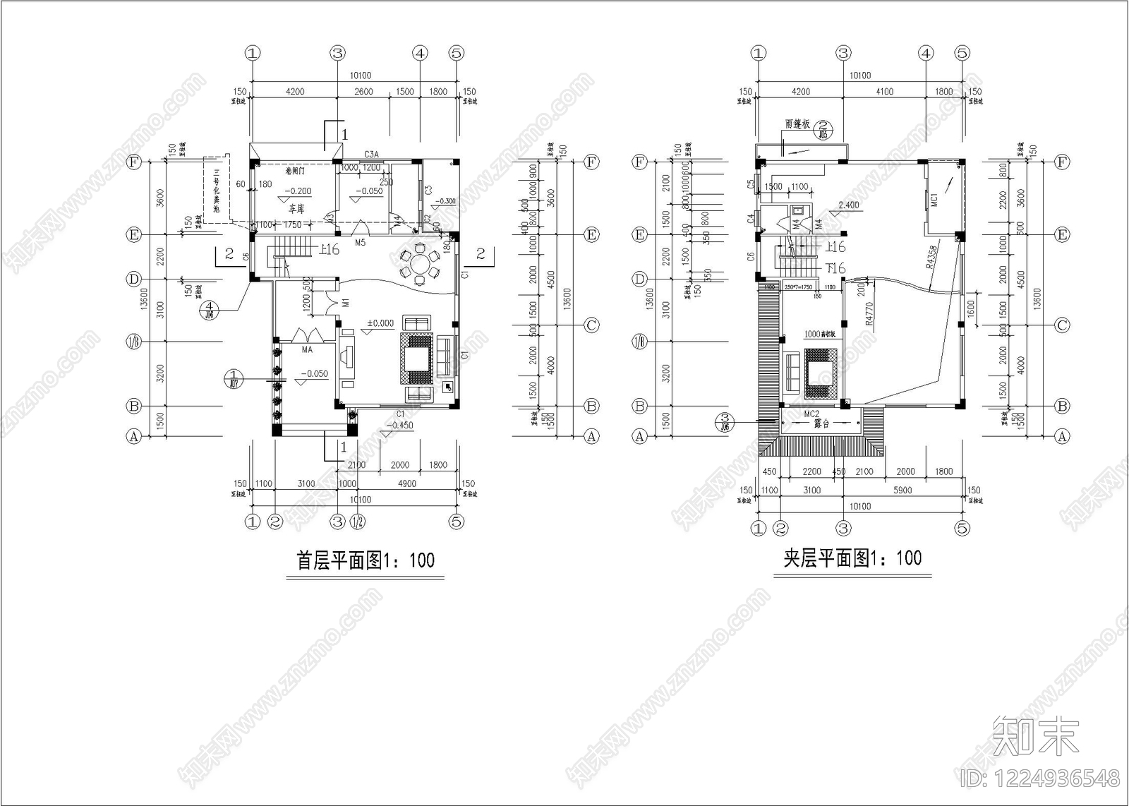 别墅建筑CAD图纸