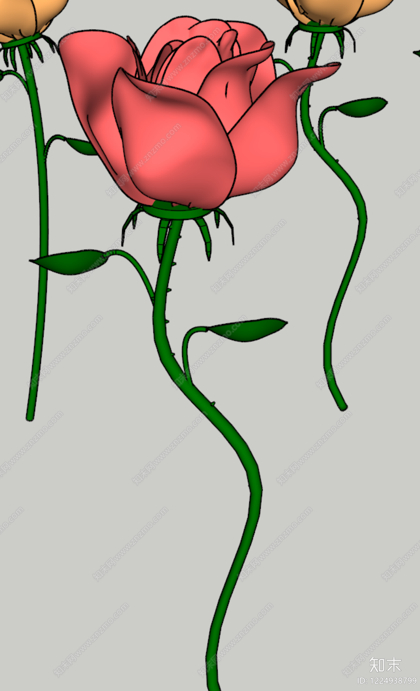 现代花草SU模型下载【ID:1224938799】