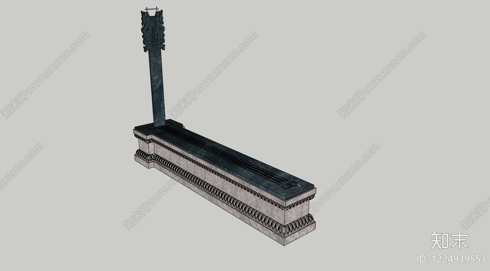 中式古建筑SU模型下载【ID:1224939553】