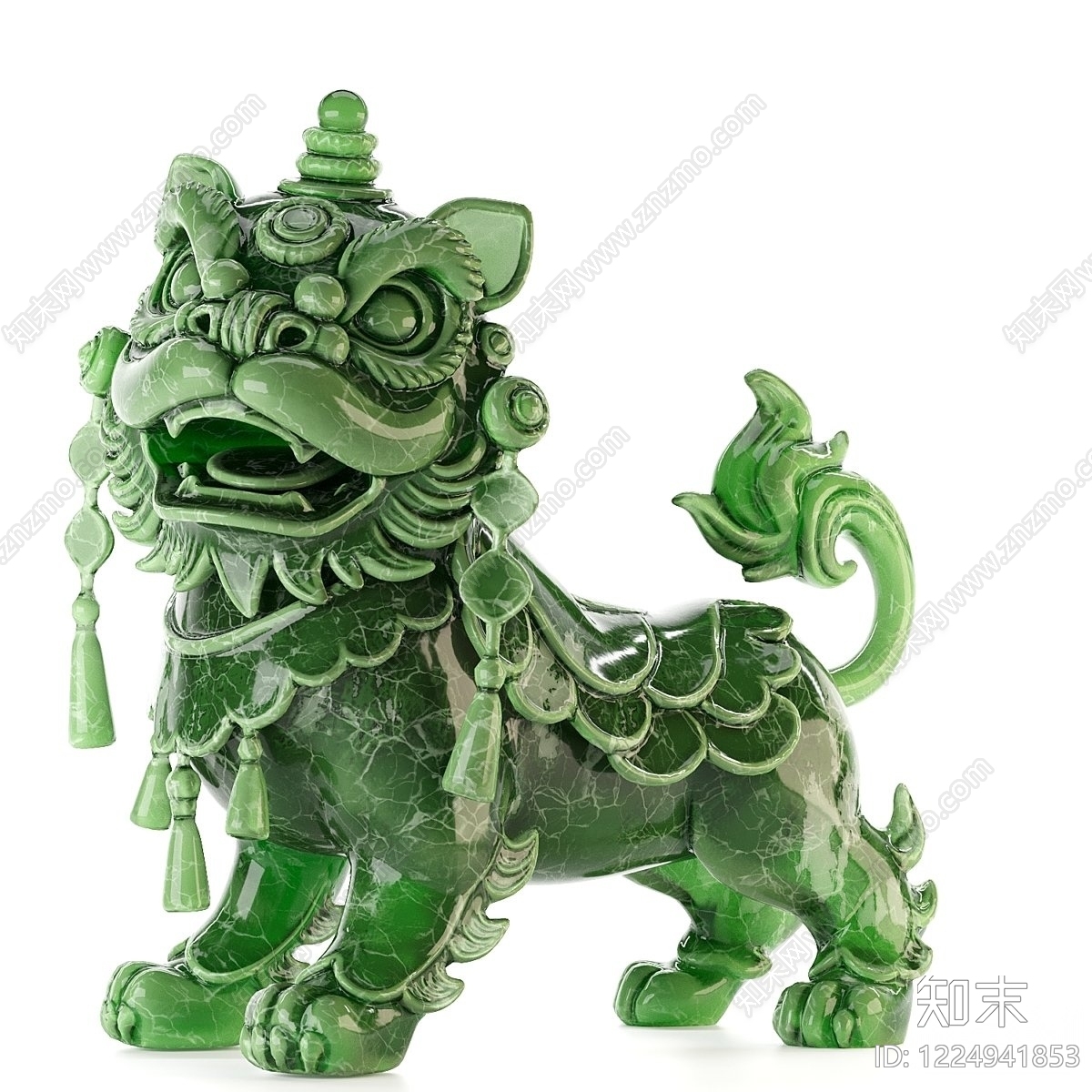 中式雕塑摆件3D模型下载【ID:1224941853】