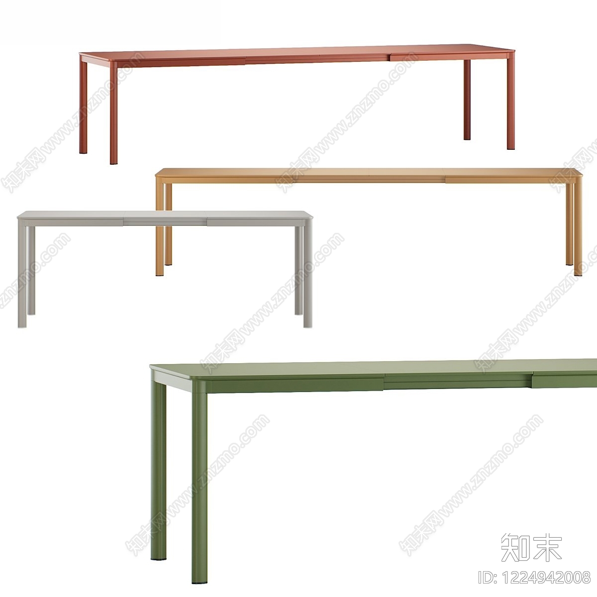 极简书桌3D模型下载【ID:1224942008】