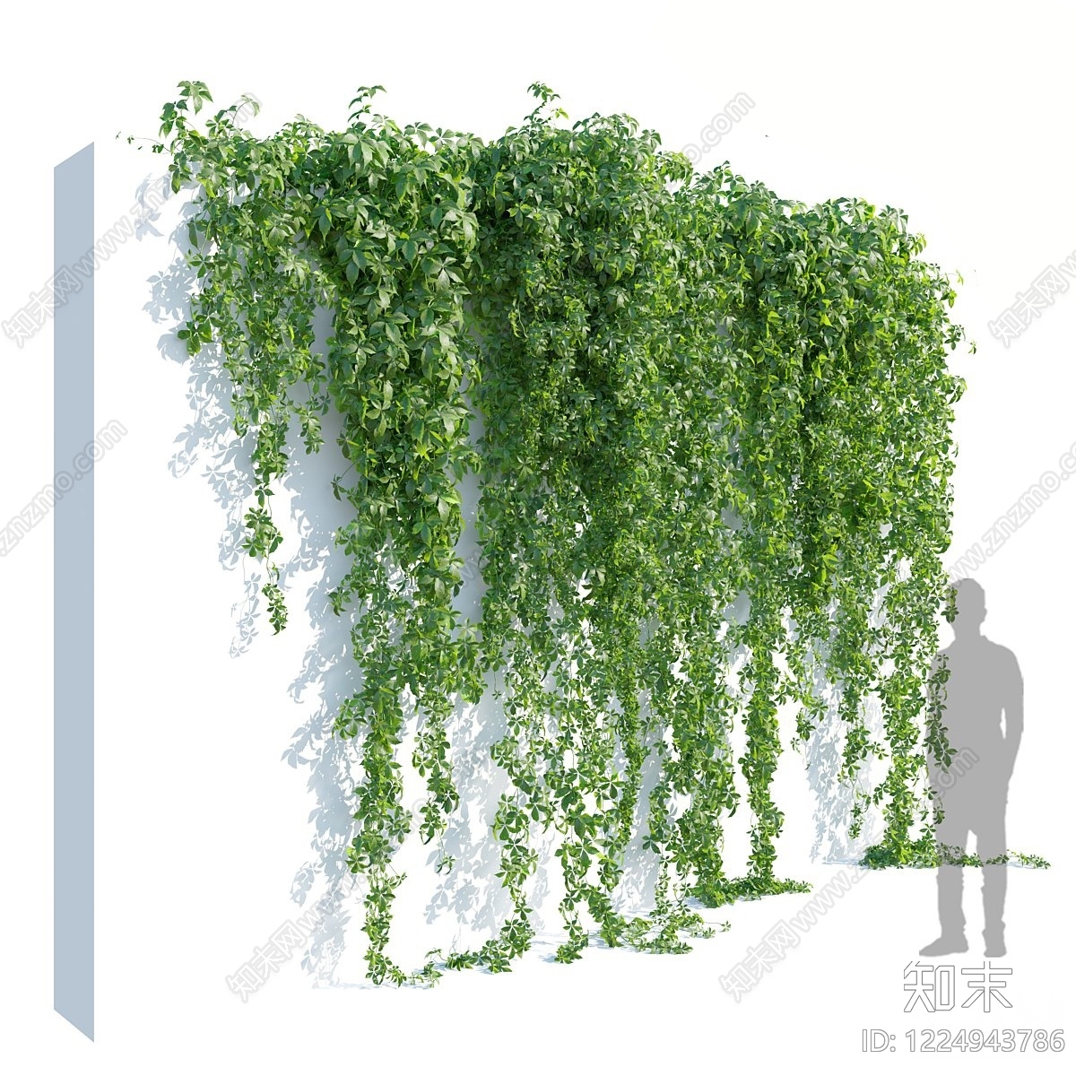 极简垂直绿化3D模型下载【ID:1224943786】