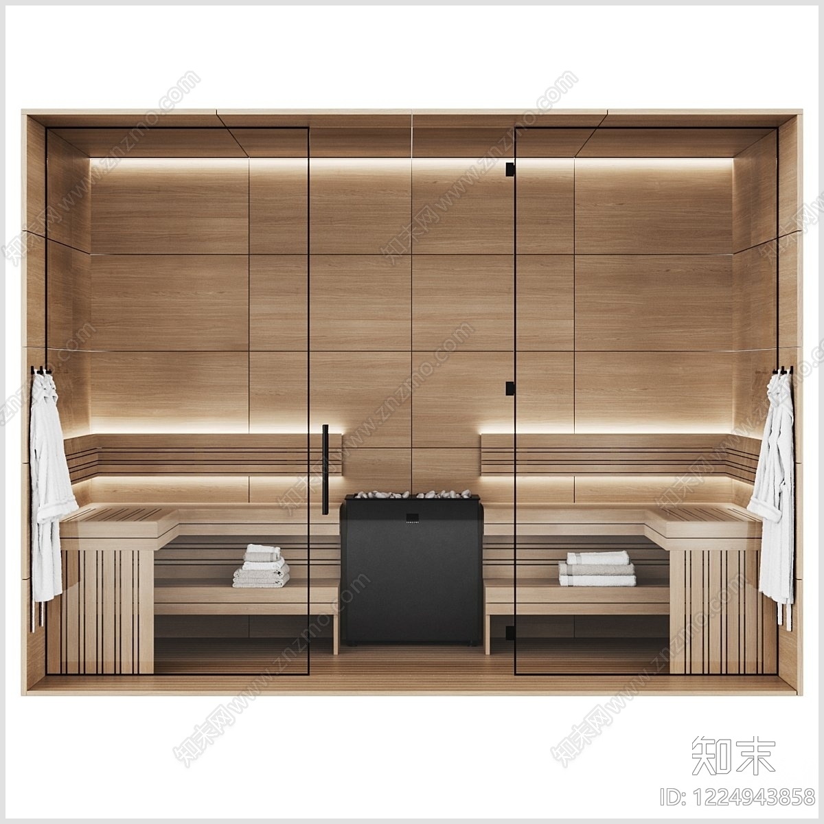 原木风酒店卫生间3D模型下载【ID:1224943858】