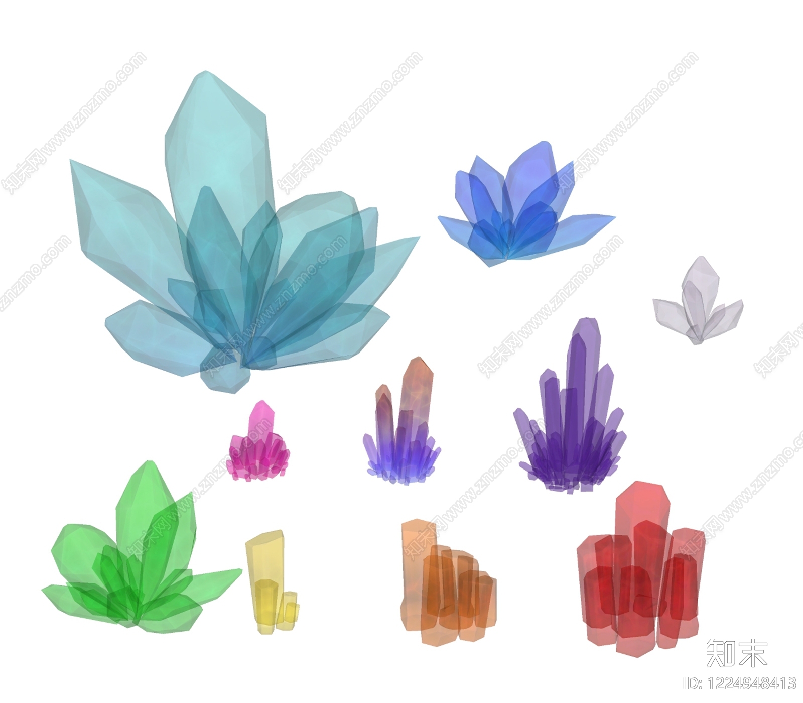 现代景观石SU模型下载【ID:1224948413】